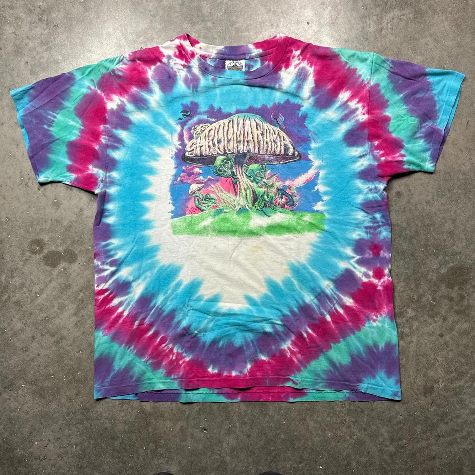 Other Shroomarama 1991 Tie Dye Physcheledic Single Stitch T-Shirt Size US L / EU 52-54 / 3 - 1 Thumbnail