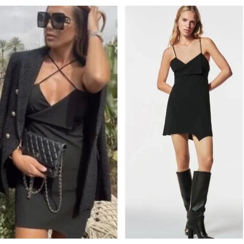 Zara ZARA SURPLICE MINI DRESS Size XL / US 12-14 / IT 48-50 - 2 Thumbnail