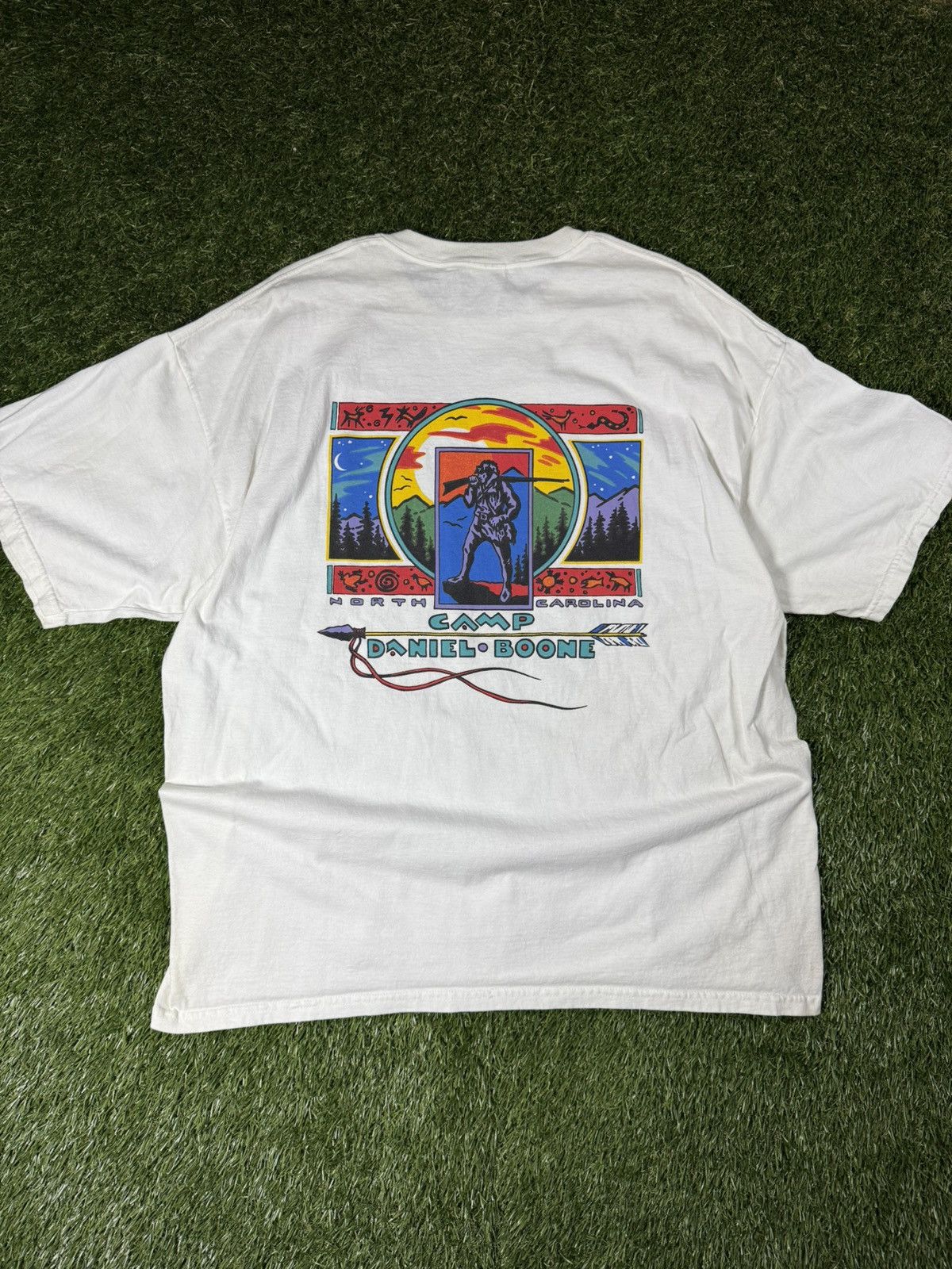 Vintage Vintage 90s Camp Boone Western Aztec Tribal Carolina Tee Size US XXL / EU 58 / 5 - 1 Thumbnail