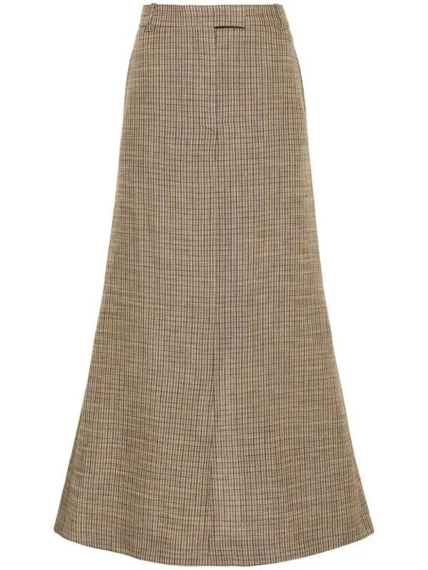 o1y0725 Maxi Skirt in Brown