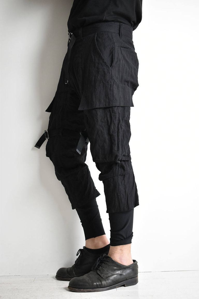D.Hygen D.HYGEN MIX SILK COTTON LAYERED CARGO PANTS Size US 30 / EU 46 - 3 Thumbnail