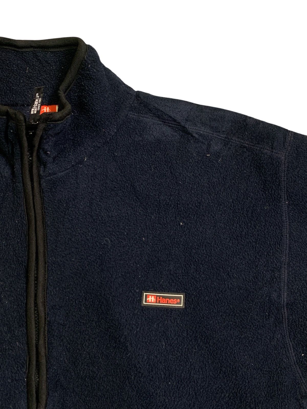 Hanes × Vintage Rare Design Vintage Hanes Fleece Zipper Sweater Size US M / EU 48-50 / 2 - 9 Thumbnail