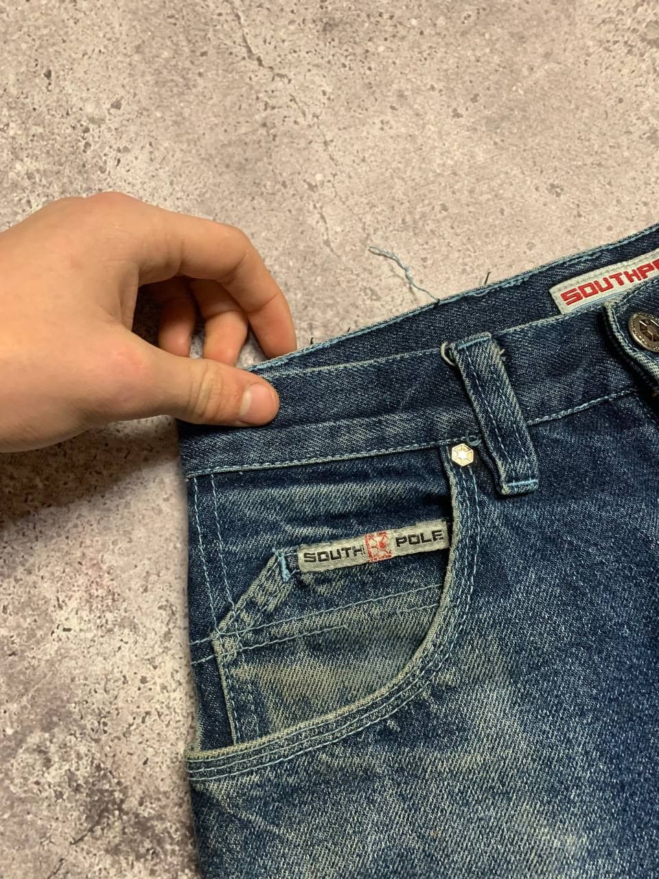 Southpole RARE Embroidered Baggy Southpole Jeans BBOY Size US 28 / EU 44 - 9 Thumbnail
