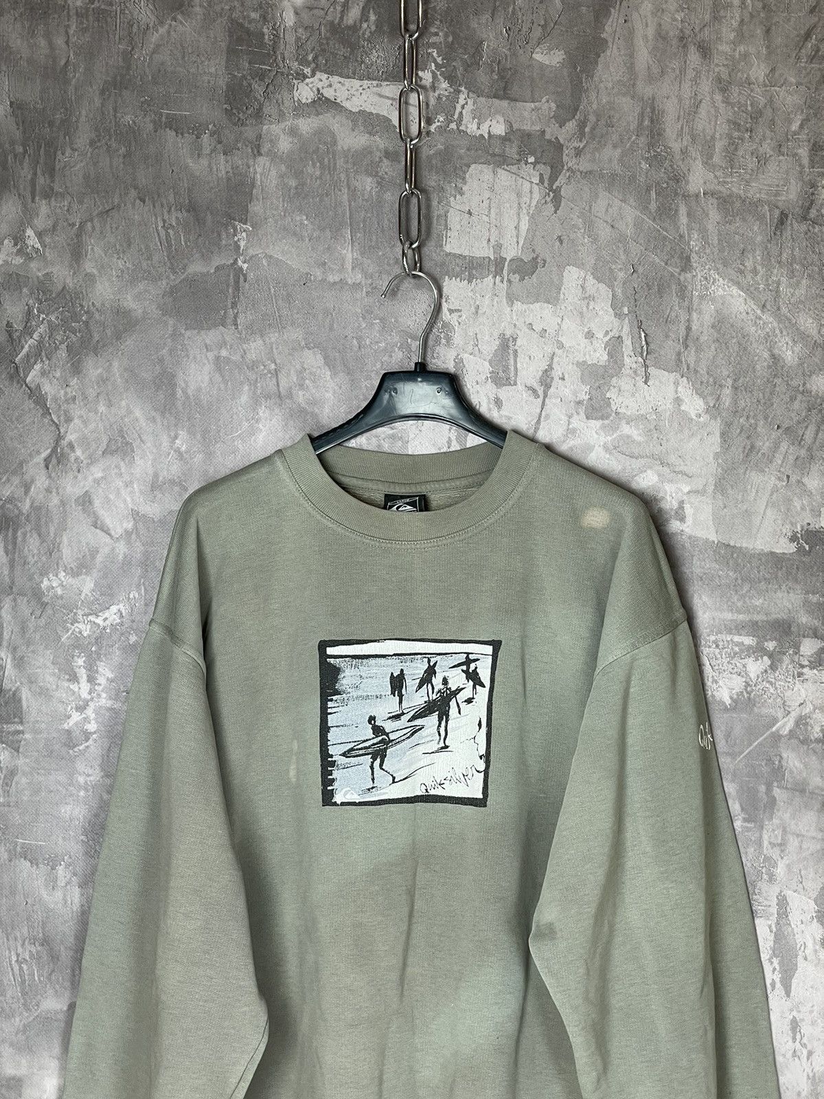 Quiksilver × Vintage VINTAGE 90s QUIKSILVER BIG LOGO SWEATSHIRT Y2K Size US L / EU 52-54 / 3 - 2 Thumbnail