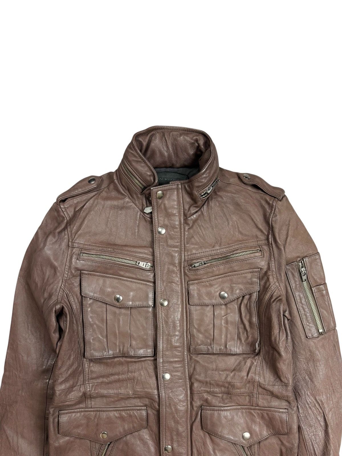 JACKROSE Archive Jackrose - Apocalypse Style Leather Cargo Jacket Size US M / EU 48-50 / 2 - 5 Thumbnail
