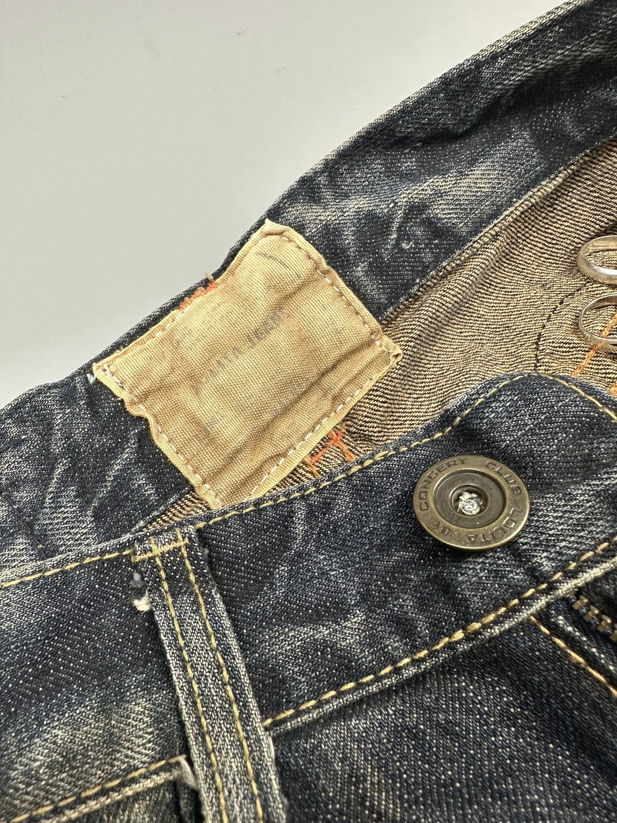 If Six Was Nine × Le Grande Bleu (L.G.B.) Lolita Parisien Embroidered Whiskered Denim Size US 29 - 9 Thumbnail