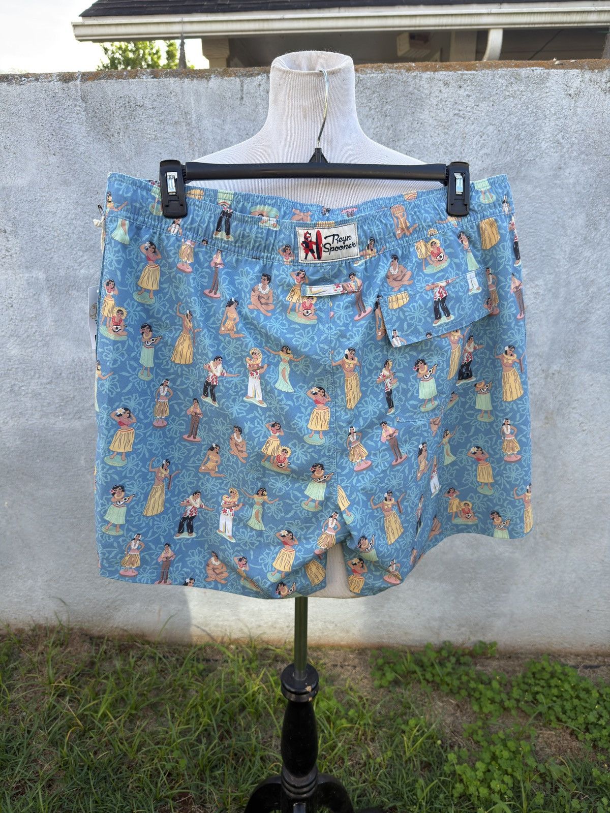 Reyn Spooner New Reyn Spooner Eco Swimwear Hula Nodders Swim Men's L Size US 34 / EU 50 - 2 Thumbnail
