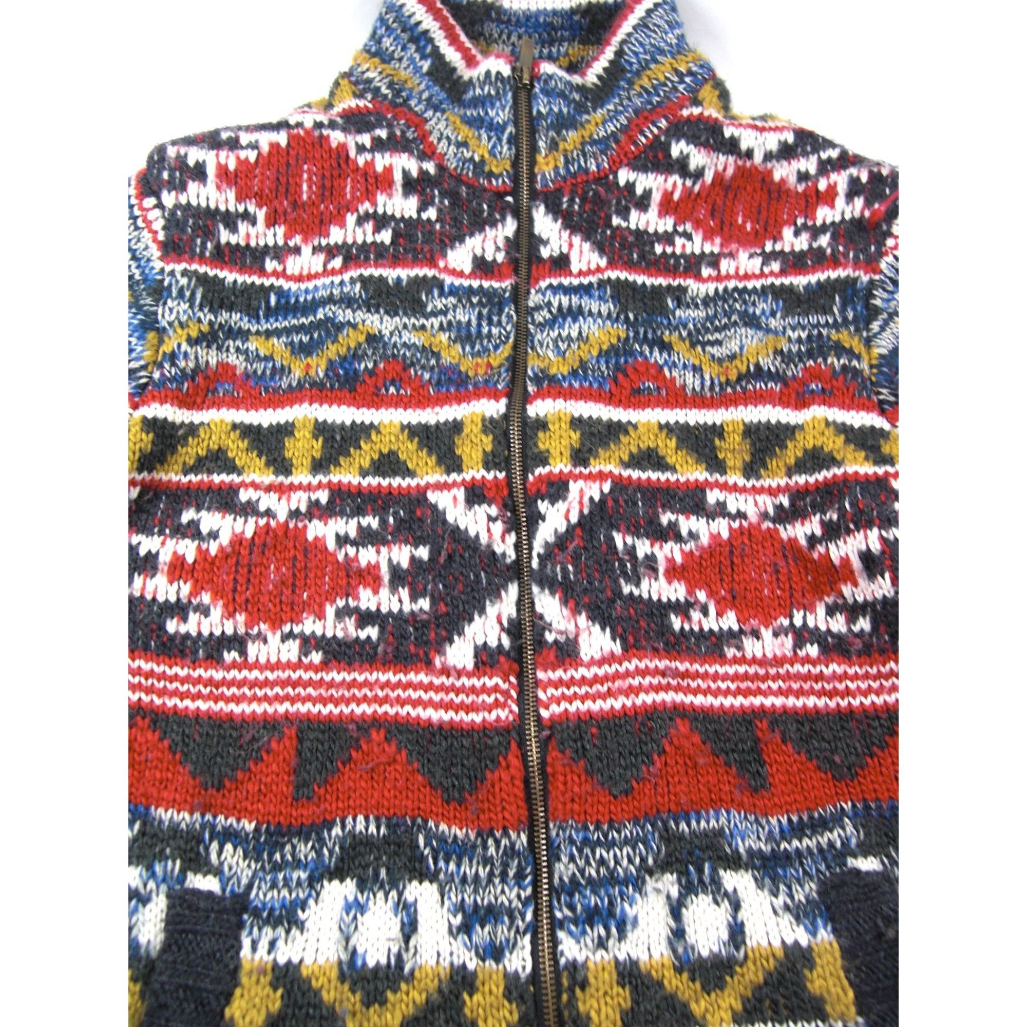 The Unbranded Brand Vintage Full Zip Aztec Print Geo YKK Zip Jacket Upholstery F Size S / US 4 / IT 40 - 2 Thumbnail