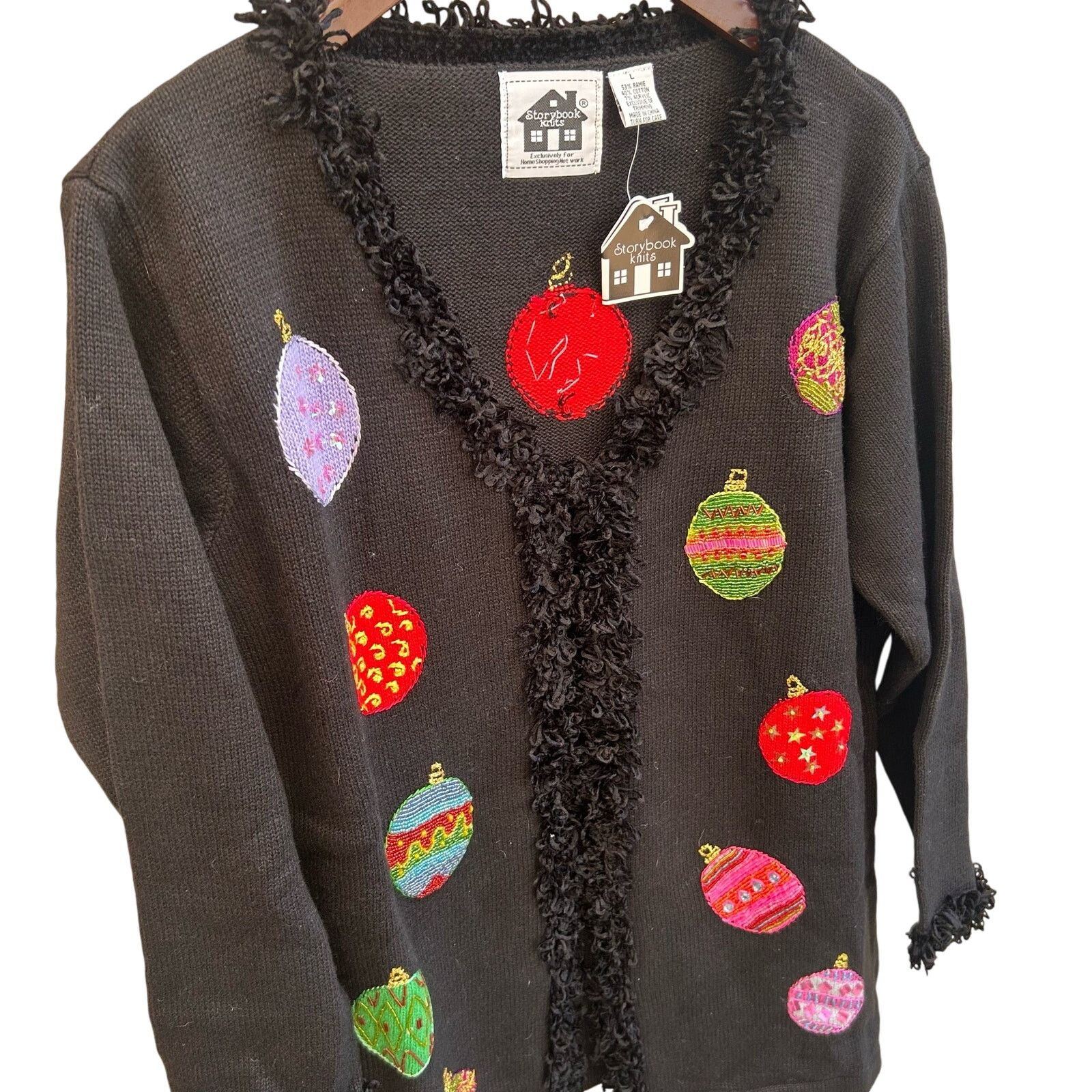 Vintage NWT Storybook Knits Christmas Ornaments Sweater L Size L / US 10 / IT 46 - 4 Thumbnail