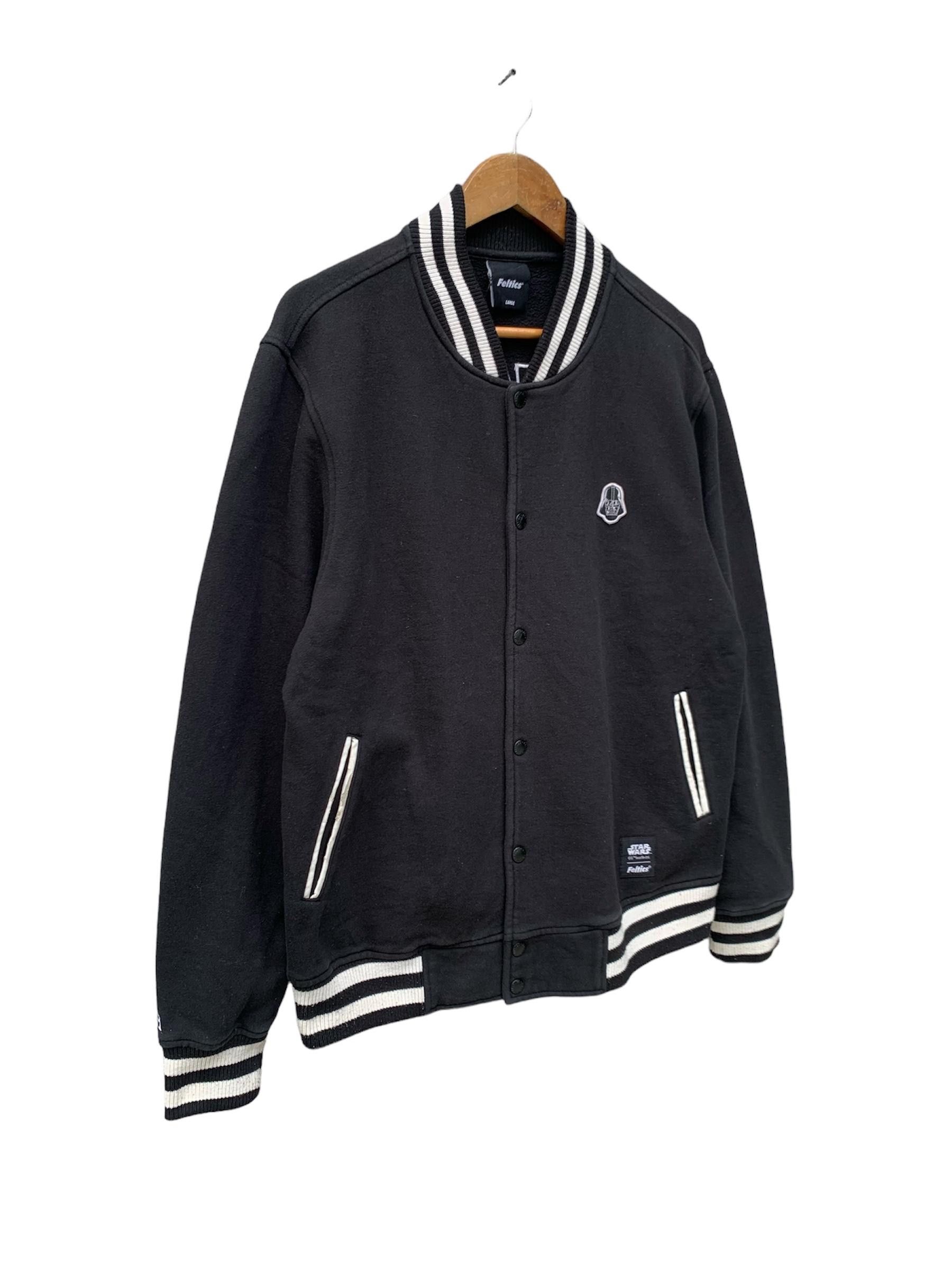 Star Wars Vintage Star Wars Darth Vader X Feltics Varsity Jacket Size US L / EU 52-54 / 3 - 5 Thumbnail