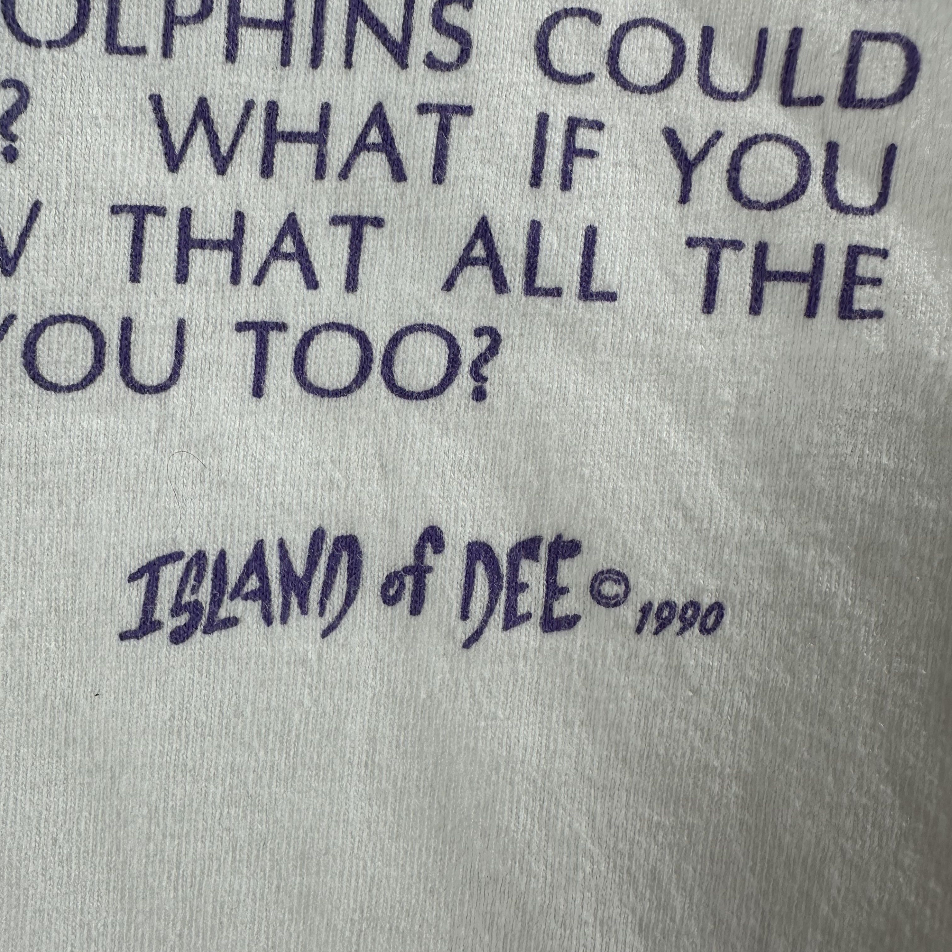 Vintage ​1990 What If? Positivity Love Peace Typography T-shirt Size US XL / EU 56 / 4 - 6 Thumbnail