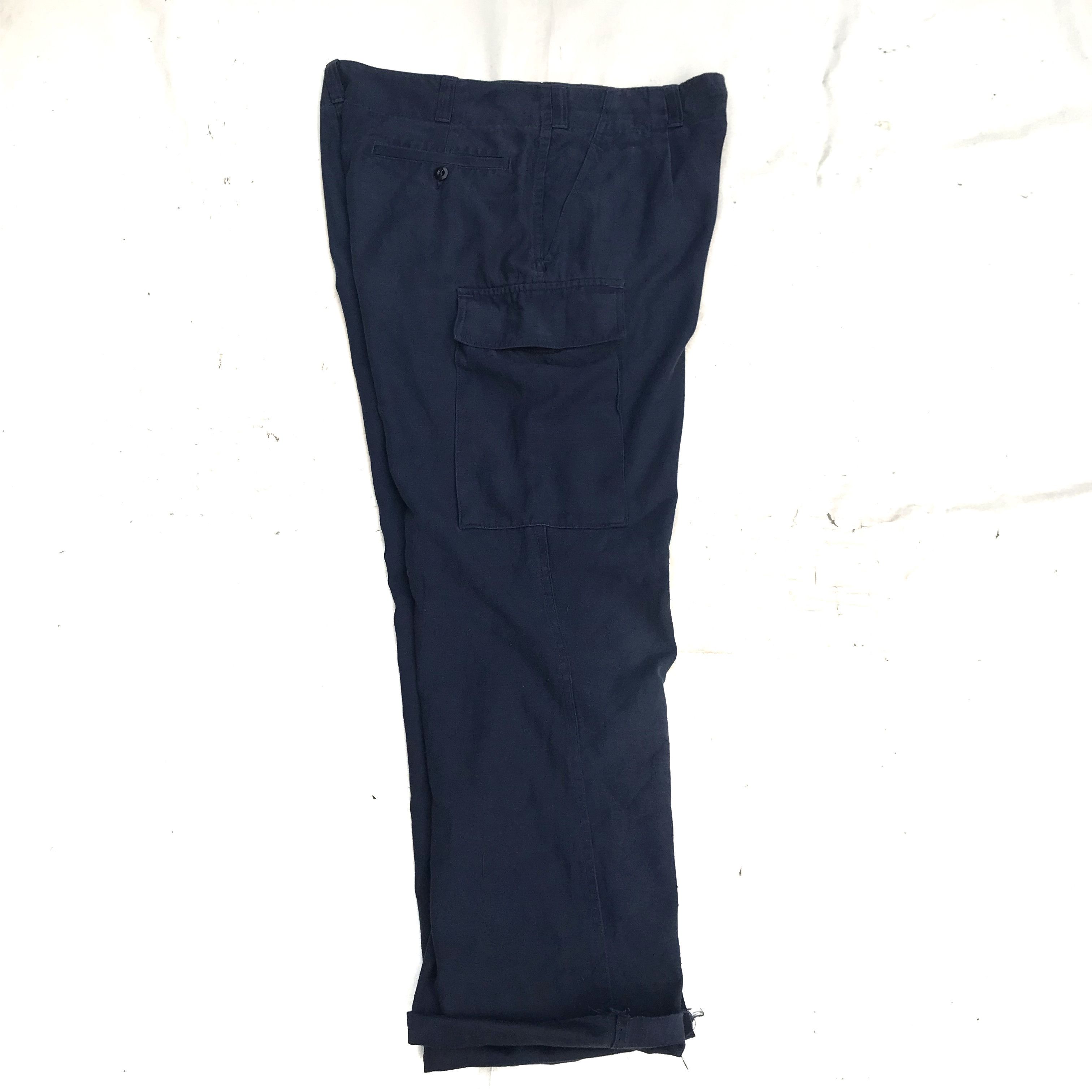 Aeronautica Militare German Army Navy Blue Cargo Pants Kordax Gmbh Hannover Rare Size US 34 / EU 50 - 6 Thumbnail