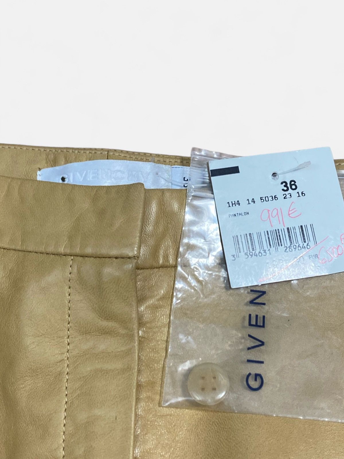 Givenchy Givenchy Paris - Leather Button Pants Size 26" / US 2 / IT 38 - 6 Thumbnail