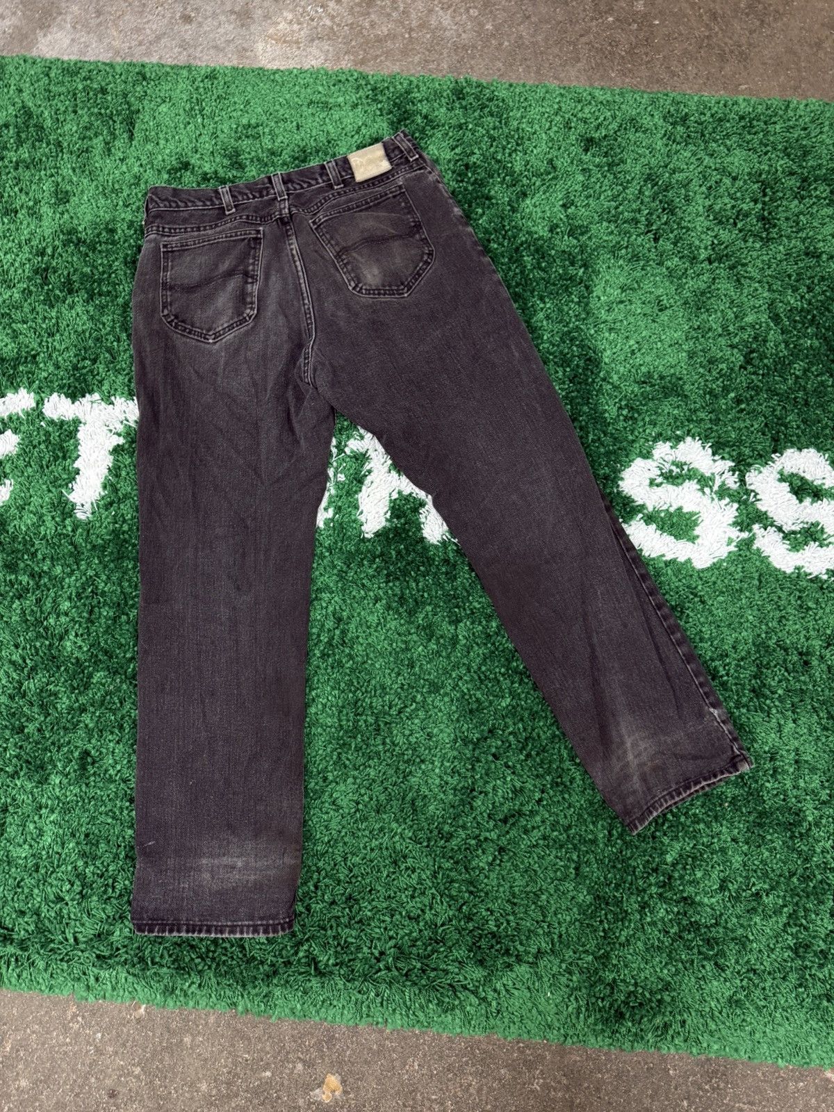 Lee Vintage Distressed Lee Denim Jeans Black / Grey Sz. 34 Size US 34 / EU 50 - 7 Thumbnail