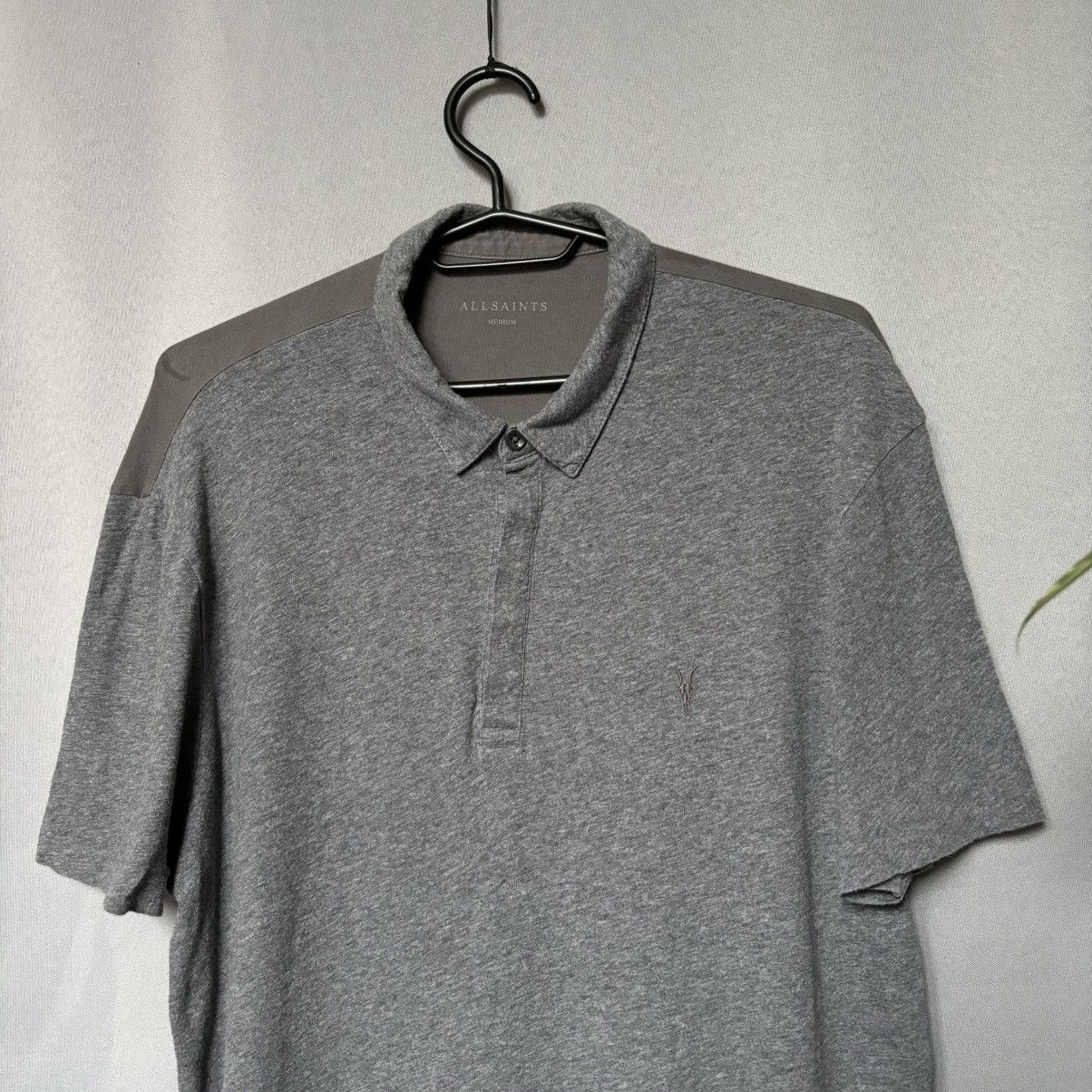 Allsaints Allsaints polo basic cotton streetwear casual grey medium Size US M / EU 48-50 / 2 - 2 Thumbnail