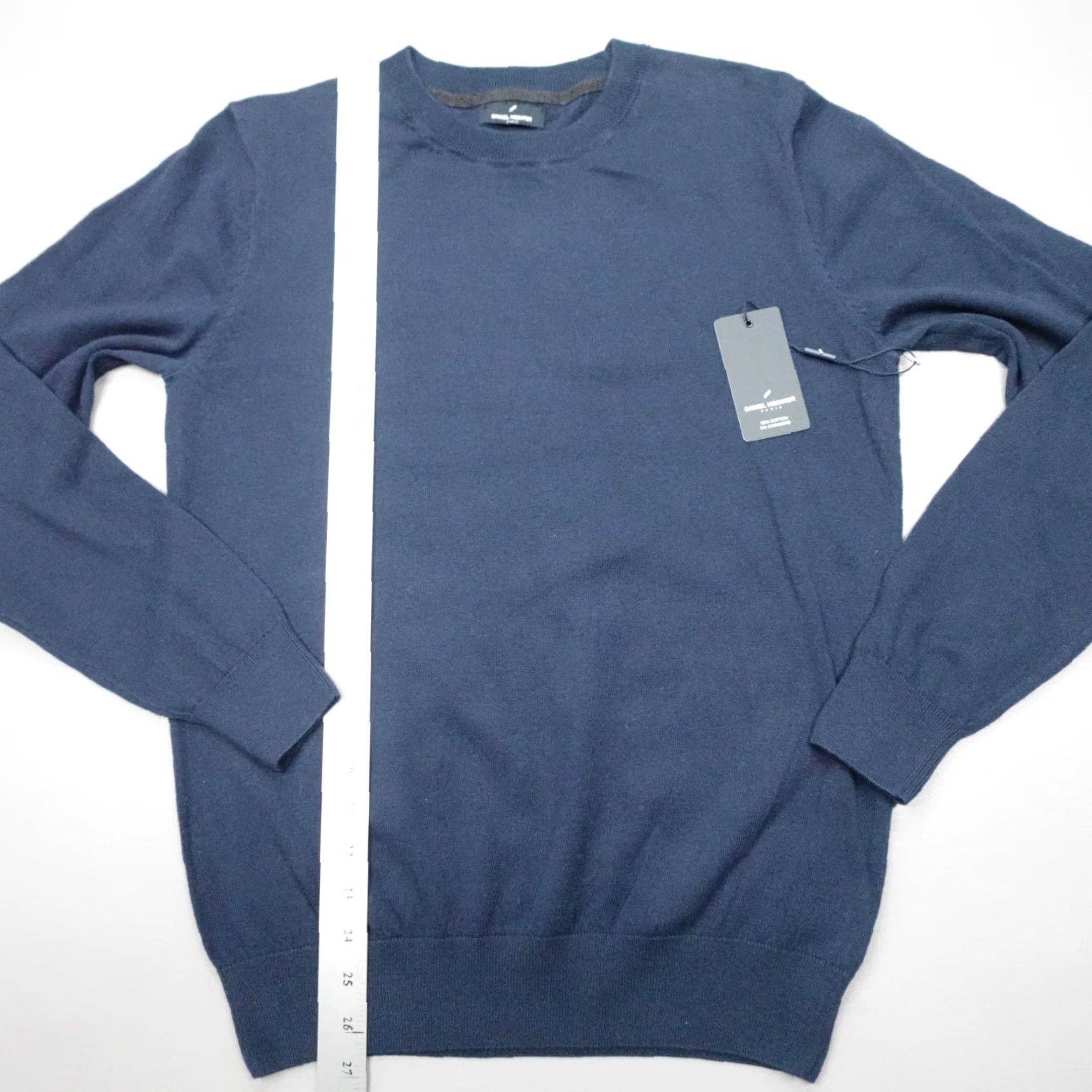 Vintage Daniel Hechter Paris Sweater Pullover Cotton Cashmere Blend Blue Men's Size S Size US S / EU 44-46 / 1 - 6 Thumbnail