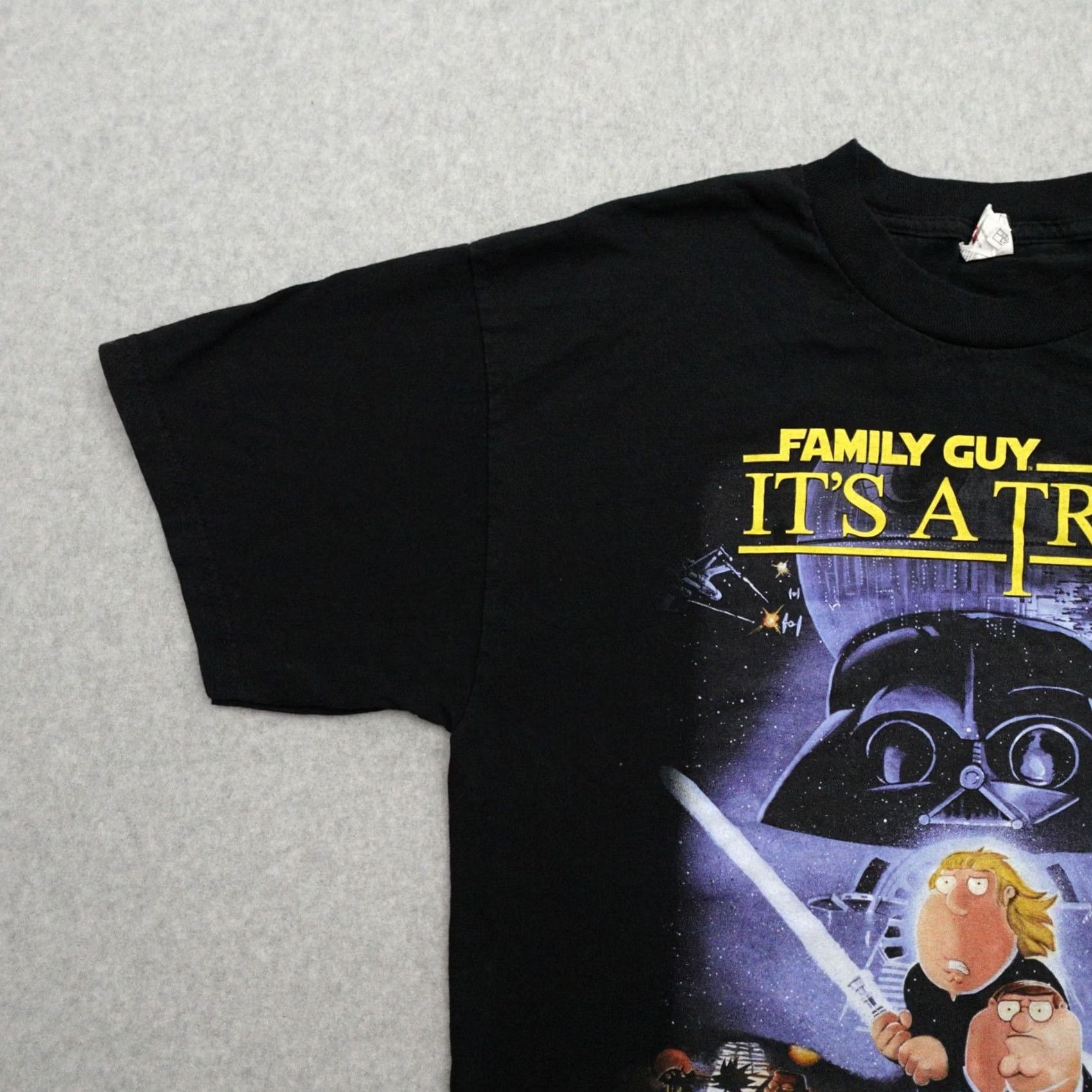 AAA Family Guy Tshirt Mens Large Black "It's a Trap" Movie Graphic Promo 21x27 Size US L / EU 52-54 / 3 - 5 Thumbnail