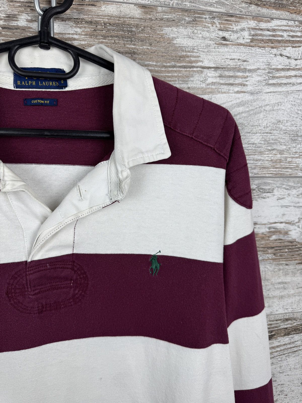 Polo Ralph Lauren Mens Vintage Polo Ralph Lauren rugby sweatshirt striped OG Size US L / EU 52-54 / 3 - 5 Thumbnail