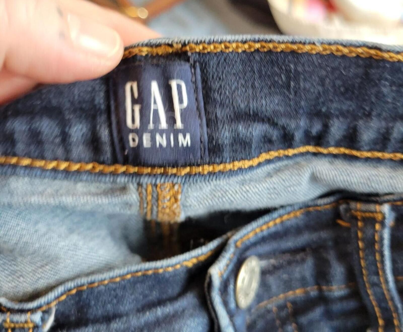 Gap GAP Denim Dark Blue Skinny Jeans Size 32" / US 10 / IT 46 - 3 Thumbnail
