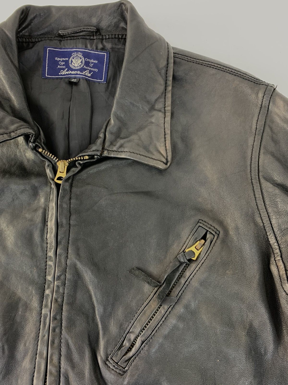 Avirex Vintage 90s Avirex Usa Flight Garment Leather Jacket Size US M / EU 48-50 / 2 - 3 Thumbnail