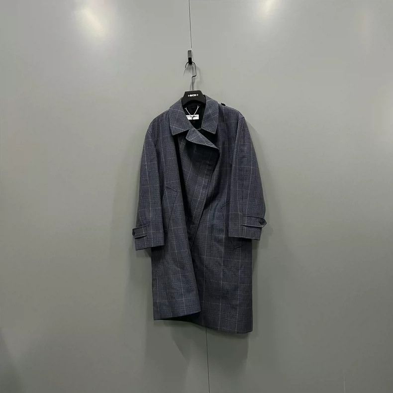 Balenciaga Balenciaga size 34 Plaid Lapel Coat Size S / US 4 / IT 40 - 1 Thumbnail