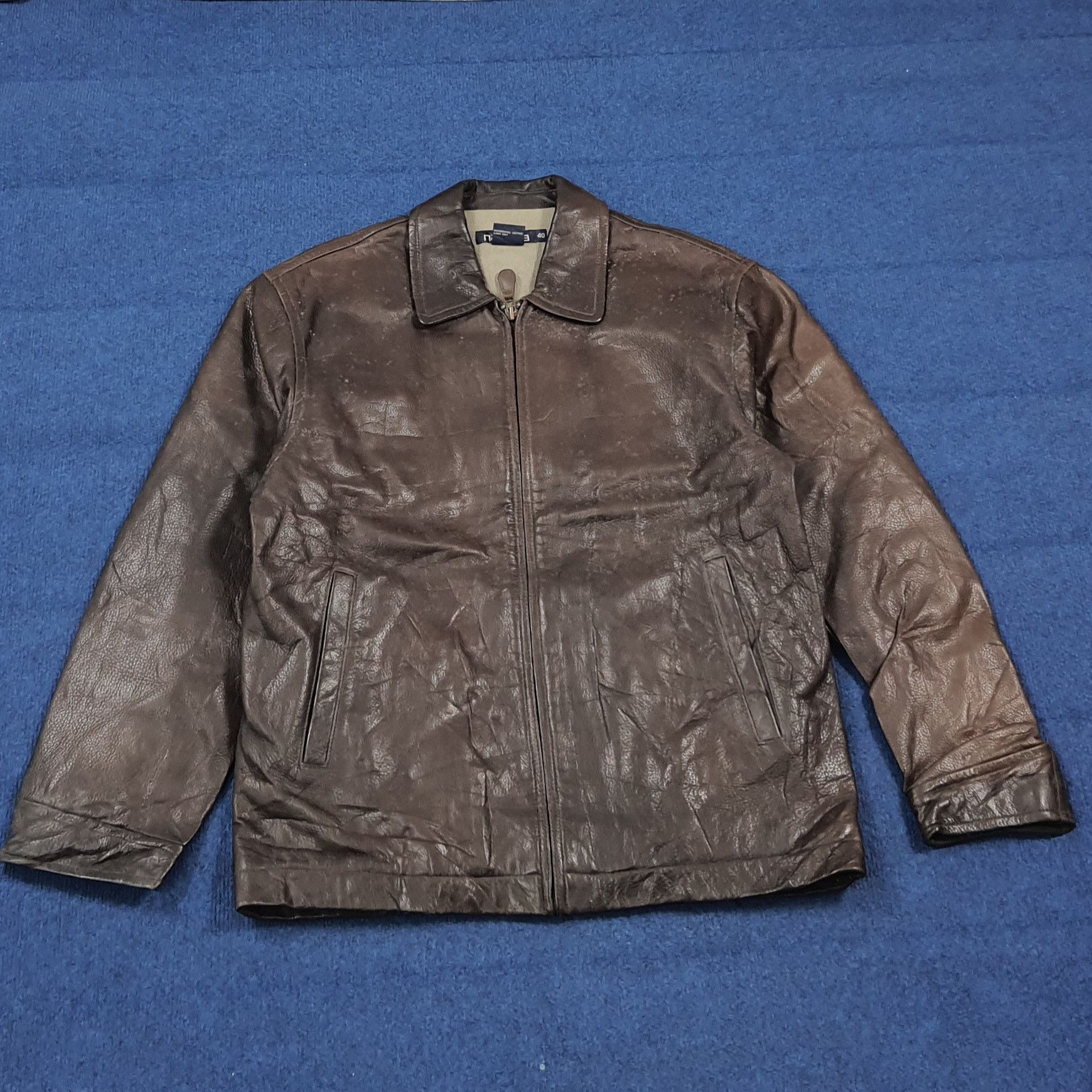 Nautica Nautica Vintage Custom Skeleton Bone Leather Jacket C290N28 Size US M / EU 48-50 / 2 - 3 Thumbnail