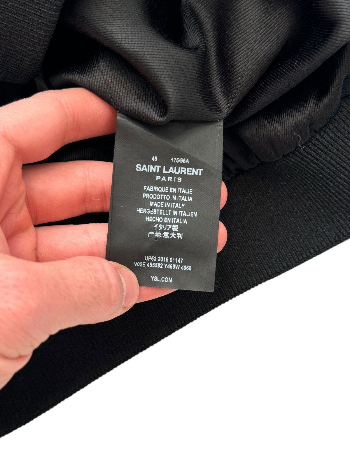 Saint Laurent Paris 2016 Grail Shark Sweet Dreams Satin Bomber Size US M / EU 48-50 / 2 - 10 Thumbnail