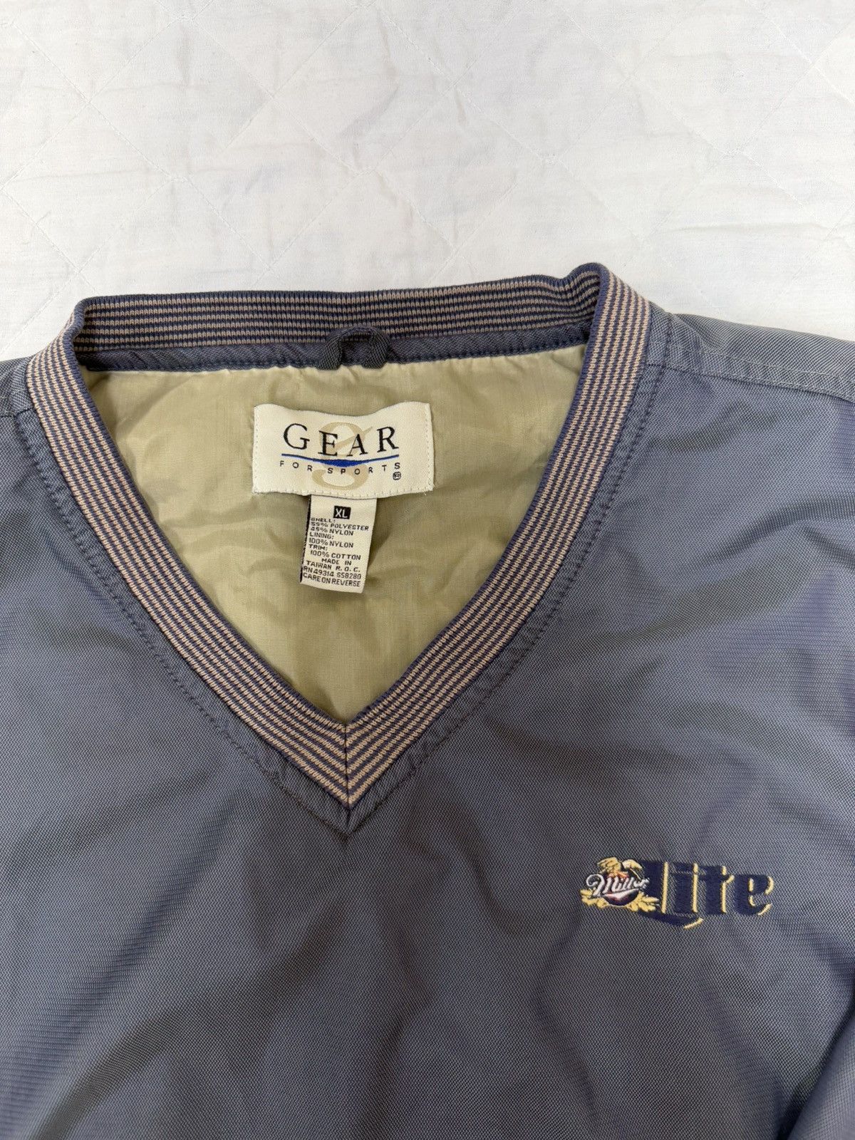 Gear for Sports Vintage Gear For Sports Miller Lite Windbreaker Pullover Size US XL / EU 56 / 4 - 2 Thumbnail