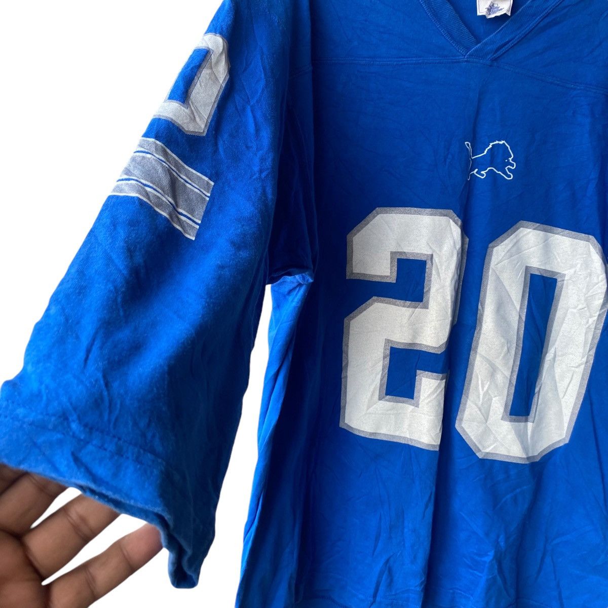 NFL Vintage 1997 Detroit Lions Barry Sanders Shirt Size US XL / EU 56 / 4 - 5 Thumbnail