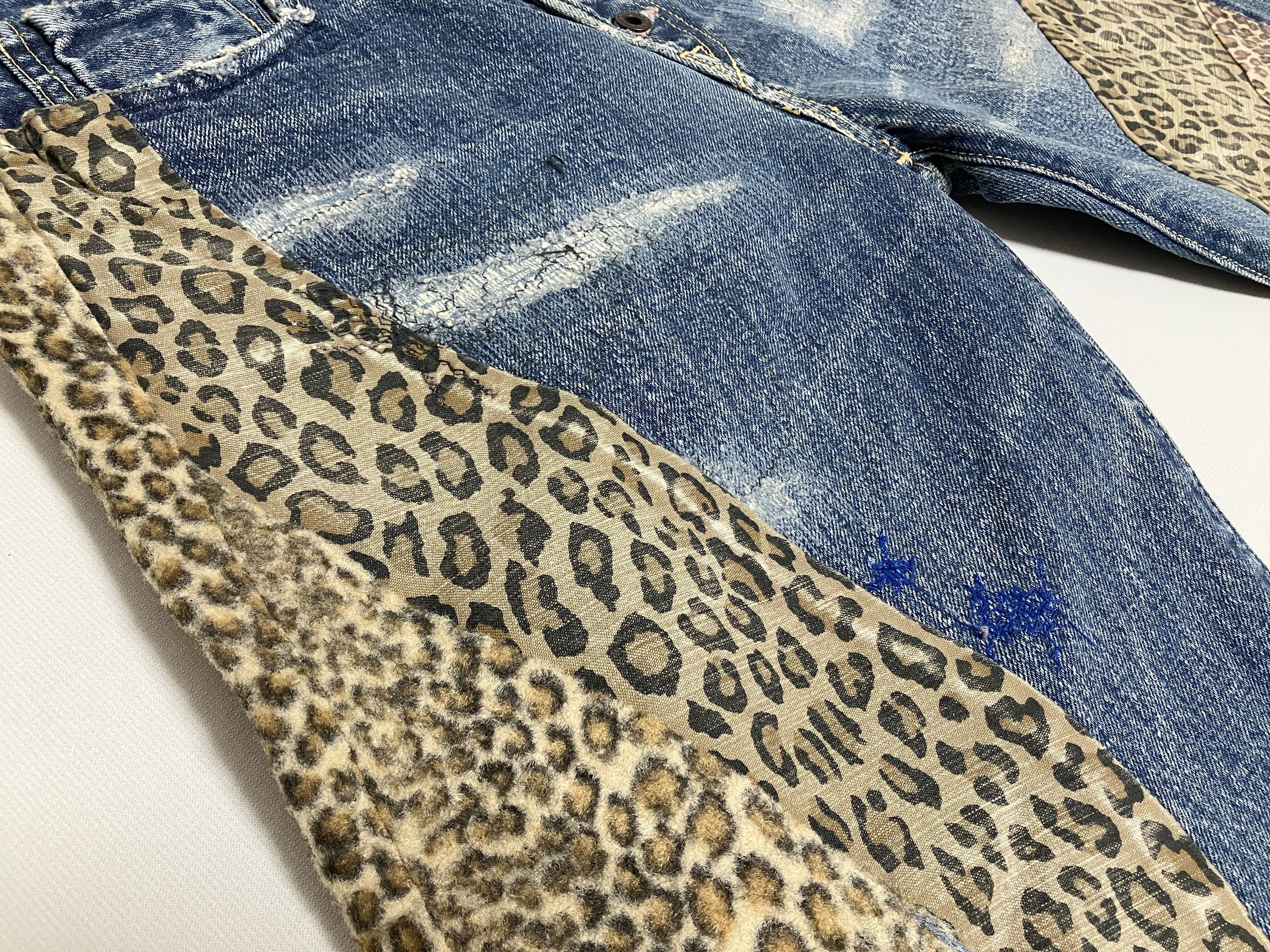 Kapital KAPITAL 14oz leopard remake denim shorts pants brand new Size US 30 / EU 46 - 4 Thumbnail