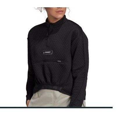 Adidas ADIDAS PERFORMANCE Terrex Hike 1/2 Zip Fleece Sweatshirt, Bl Size XS / US 0-2 / IT 36-38 - 2 Thumbnail