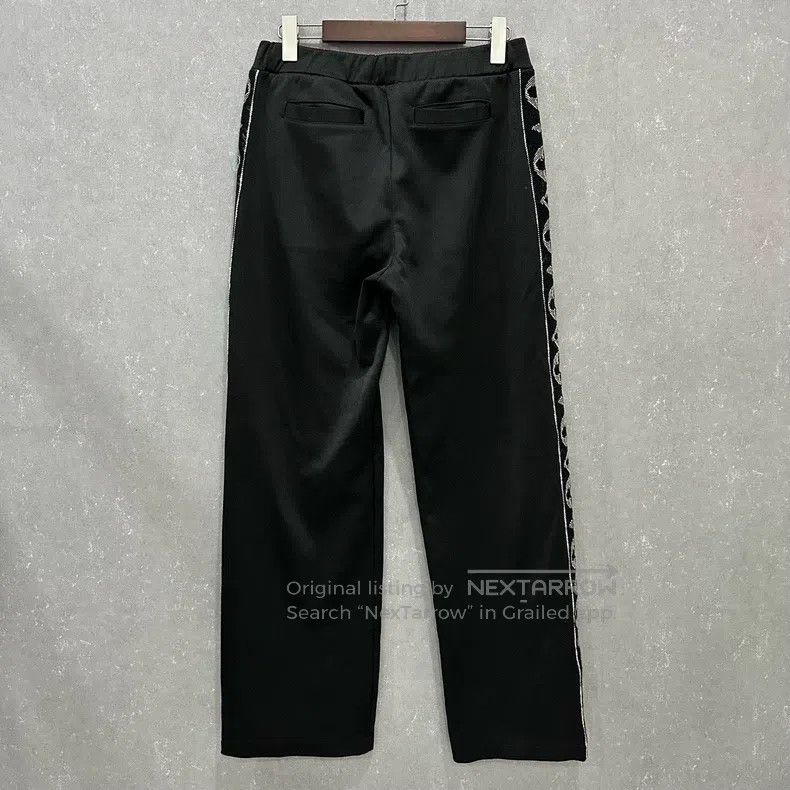 Louis Vuitton Louis Vuitton size m Striped embroidered lettered pants Size US 28 / EU 44 - 2 Thumbnail