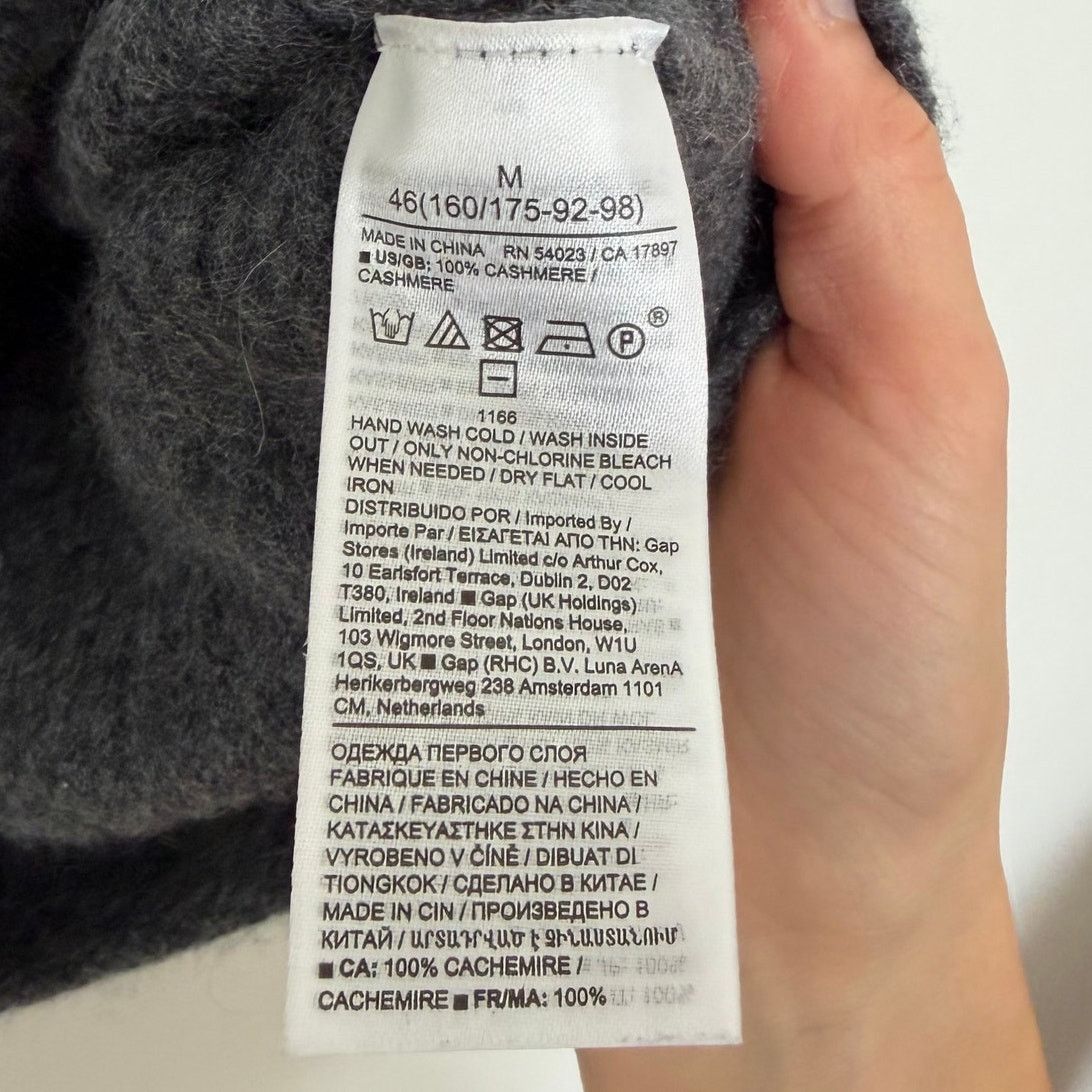 Banana Republic Banana Republic Chiara Cashmere Gray Relaxed Ribbed Sweater Size M / US 6-8 / IT 42-44 - 3 Thumbnail