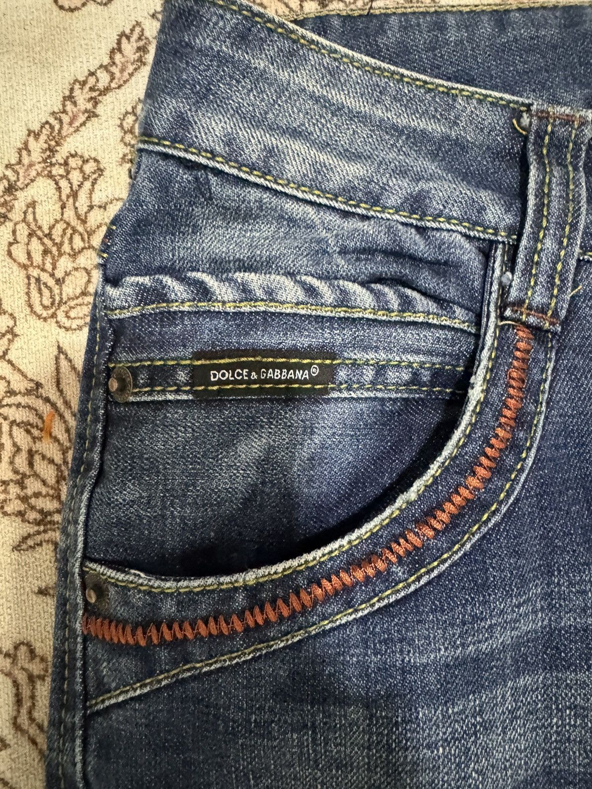 Dolce & Gabbana × Vintage Dolce & Gabbana Blue Faded Jeans Size US 30 / EU 46 - 7 Thumbnail