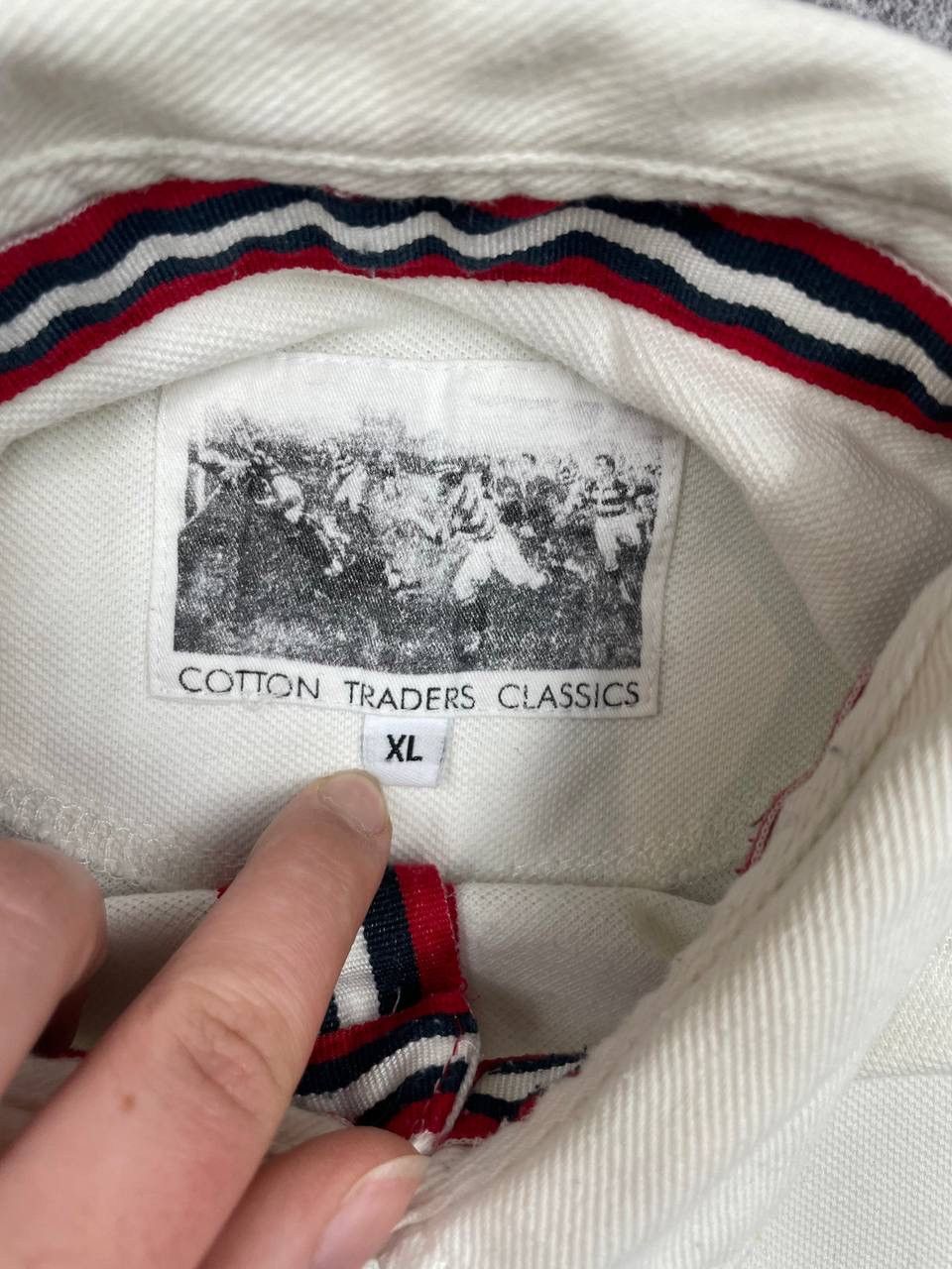 Other England Rugby Traders Vintage Men Cotton Polo Shirt White Size US XL / EU 56 / 4 - 7 Thumbnail