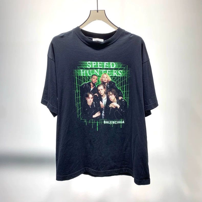 Balenciaga Balenciaga Hot Item Speed Logo Portrait Short-Sleeve T-Shi Size US M / EU 48-50 / 2 - 1 Thumbnail