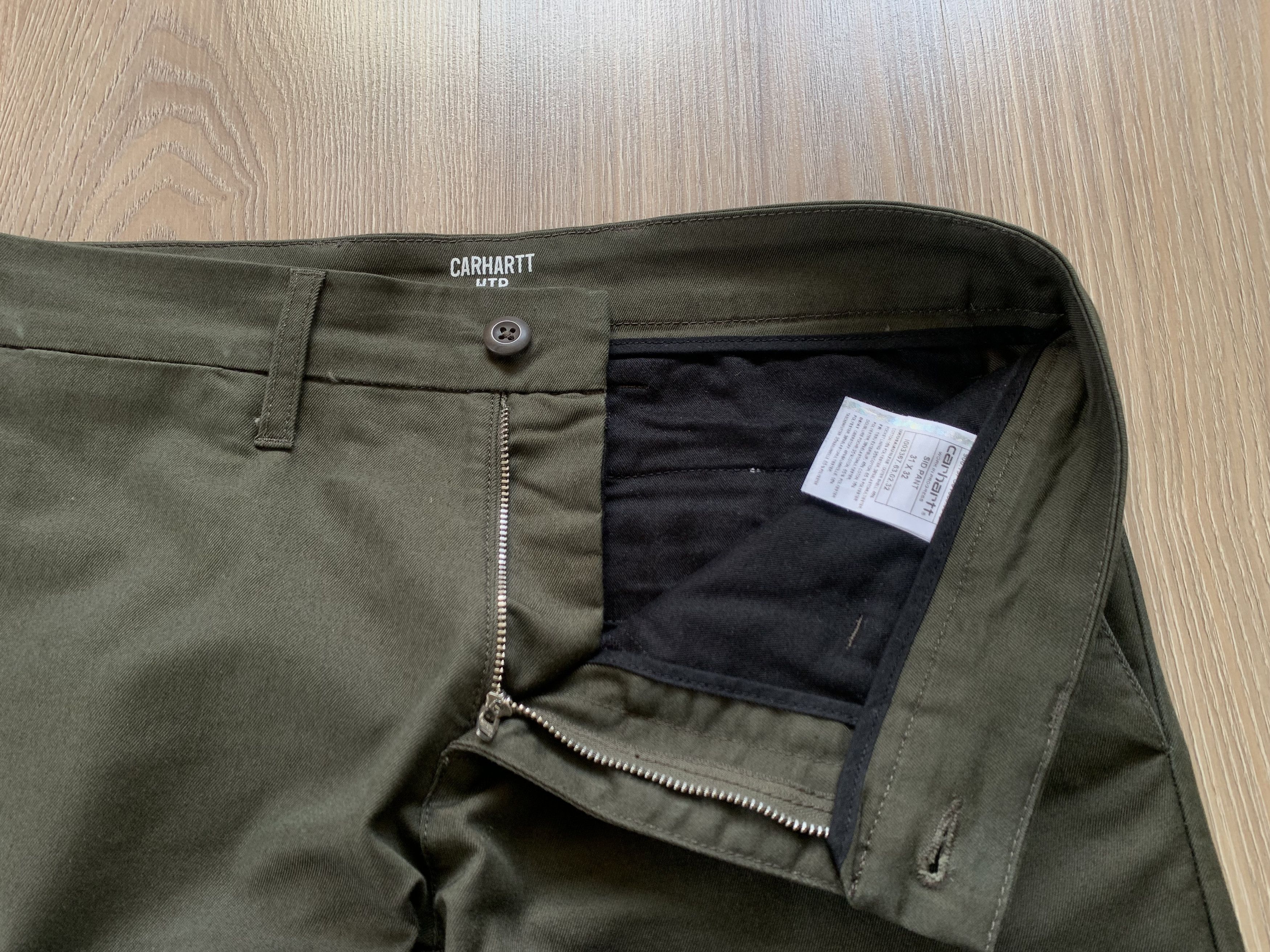 Carhartt Carhartt WIP Sid Pant Khaki Chino Cotton Trousers Size US 31 - 5 Thumbnail