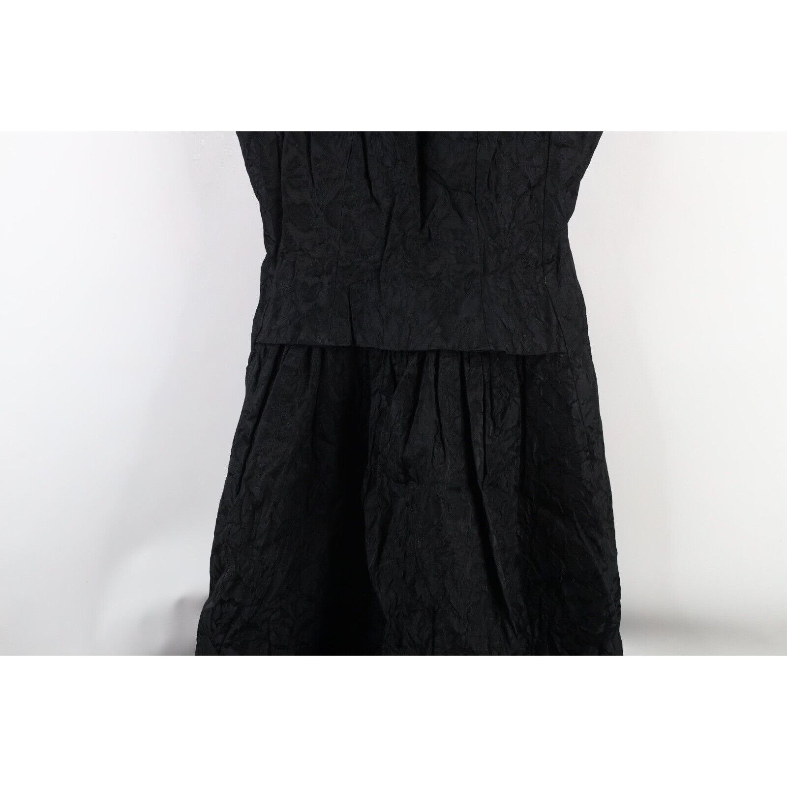 Vintage Vintage 50s 60s Rockabilly Floral Brocade Cocktail Dress Size M / US 6-8 / IT 42-44 - 3 Thumbnail