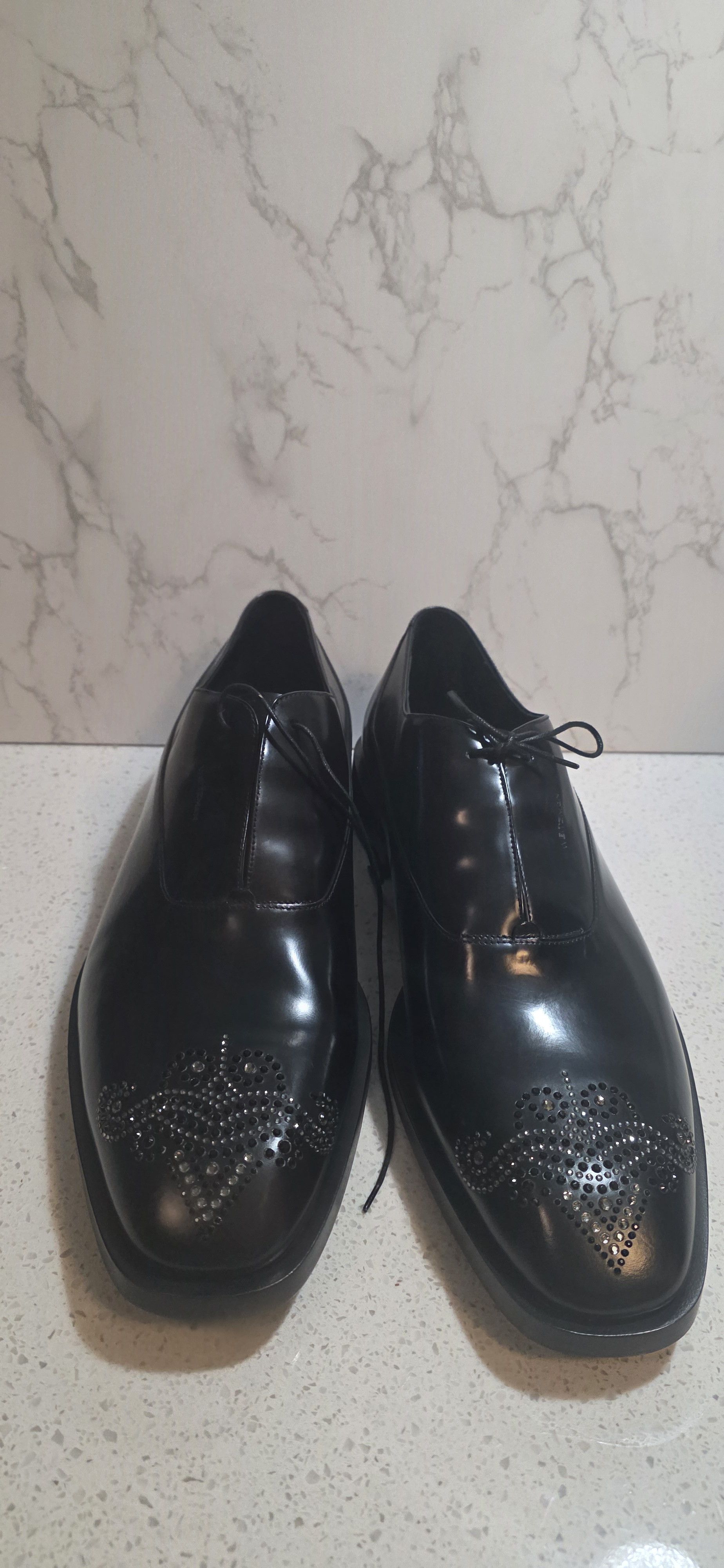 Stuart Weitzman Stuart Weitzman Royce Runway Wingtip leather derby Sz 14 Size US 14 / EU 47 - 2 Thumbnail