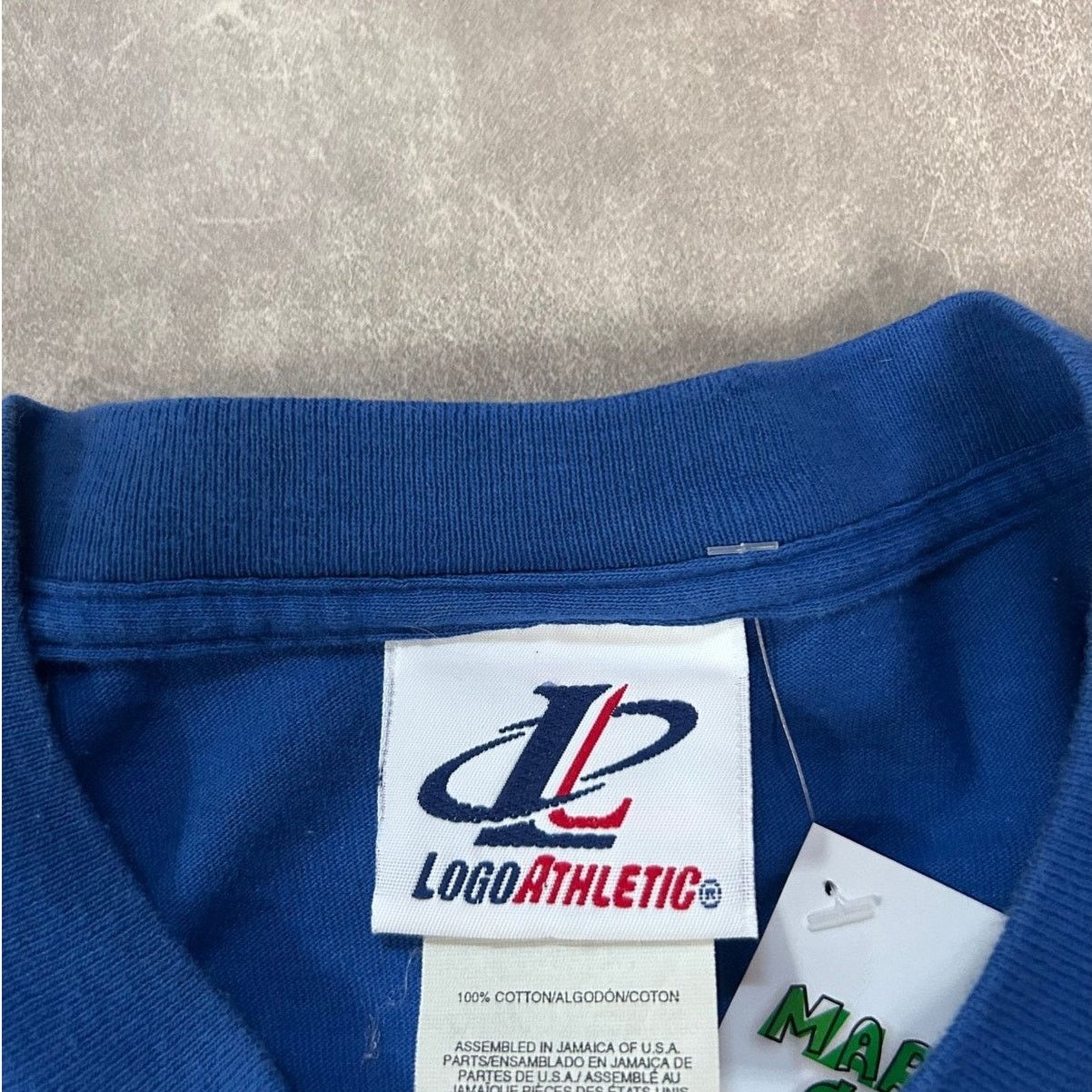 Logo Athletic 90s Vintage Kansas City Royals Pin Stripe Blue T Shirt -XL Size US XL / EU 56 / 4 - 4 Thumbnail