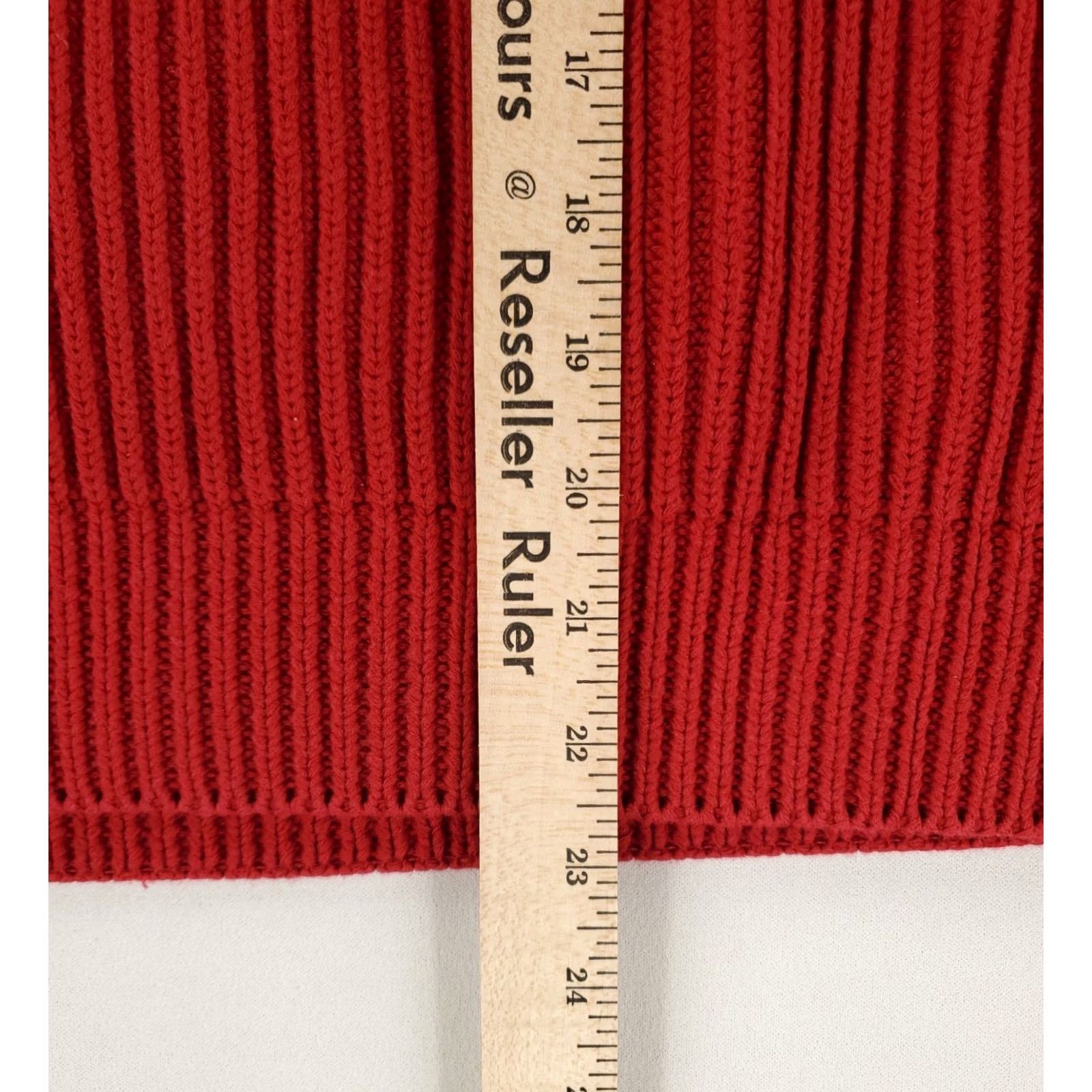 Banana Republic VINTAGE Banana Republic Sweater Crew Neck Ribbed Chunk Red Mens XL 90s Size US XL / EU 56 / 4 - 5 Thumbnail