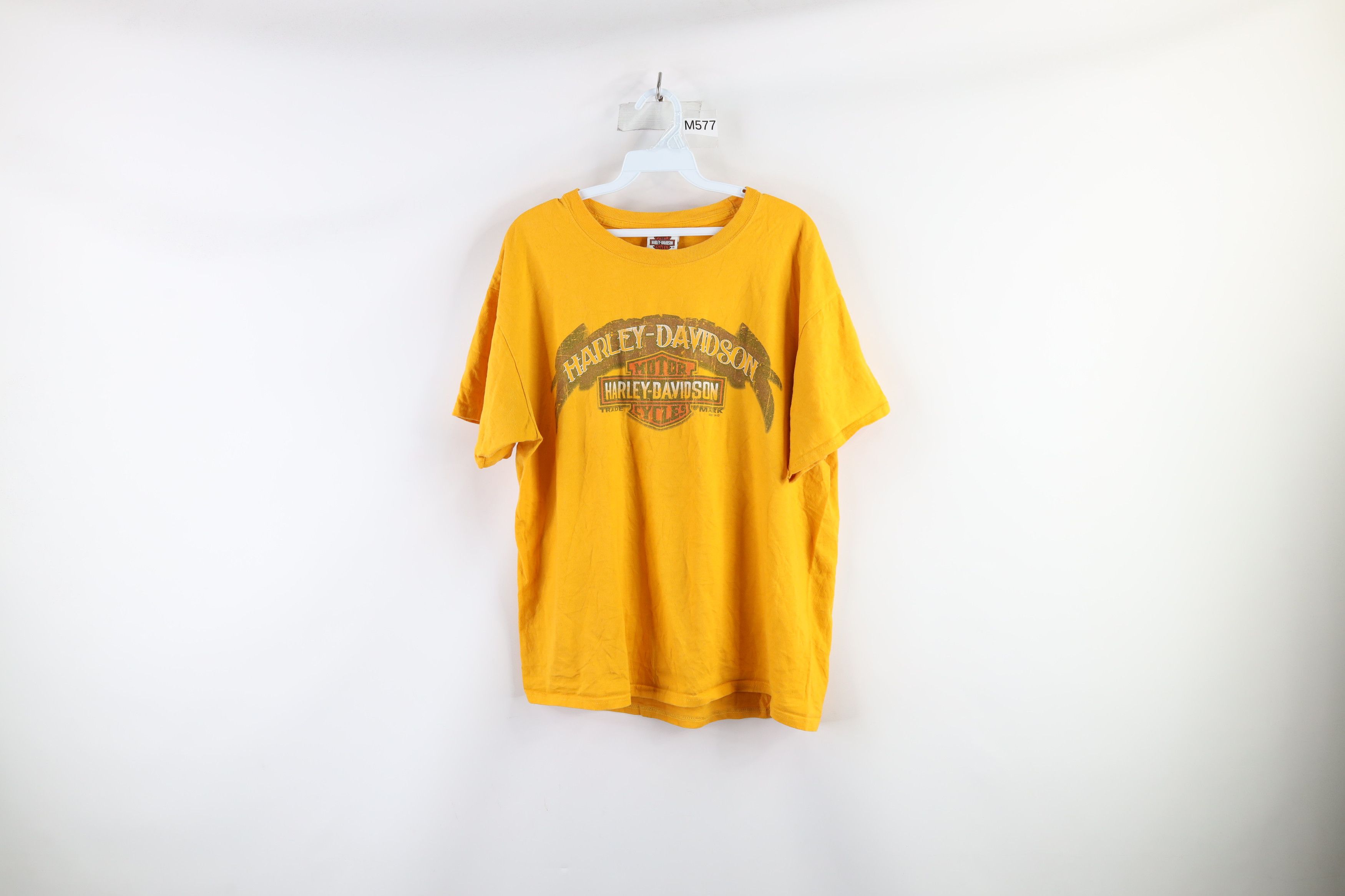 Harley Davidson × Vintage Harley Davidson Spell Out Big Logo Short Sleeve T-Shirt Size US L / EU 52-54 / 3 - 1 Thumbnail