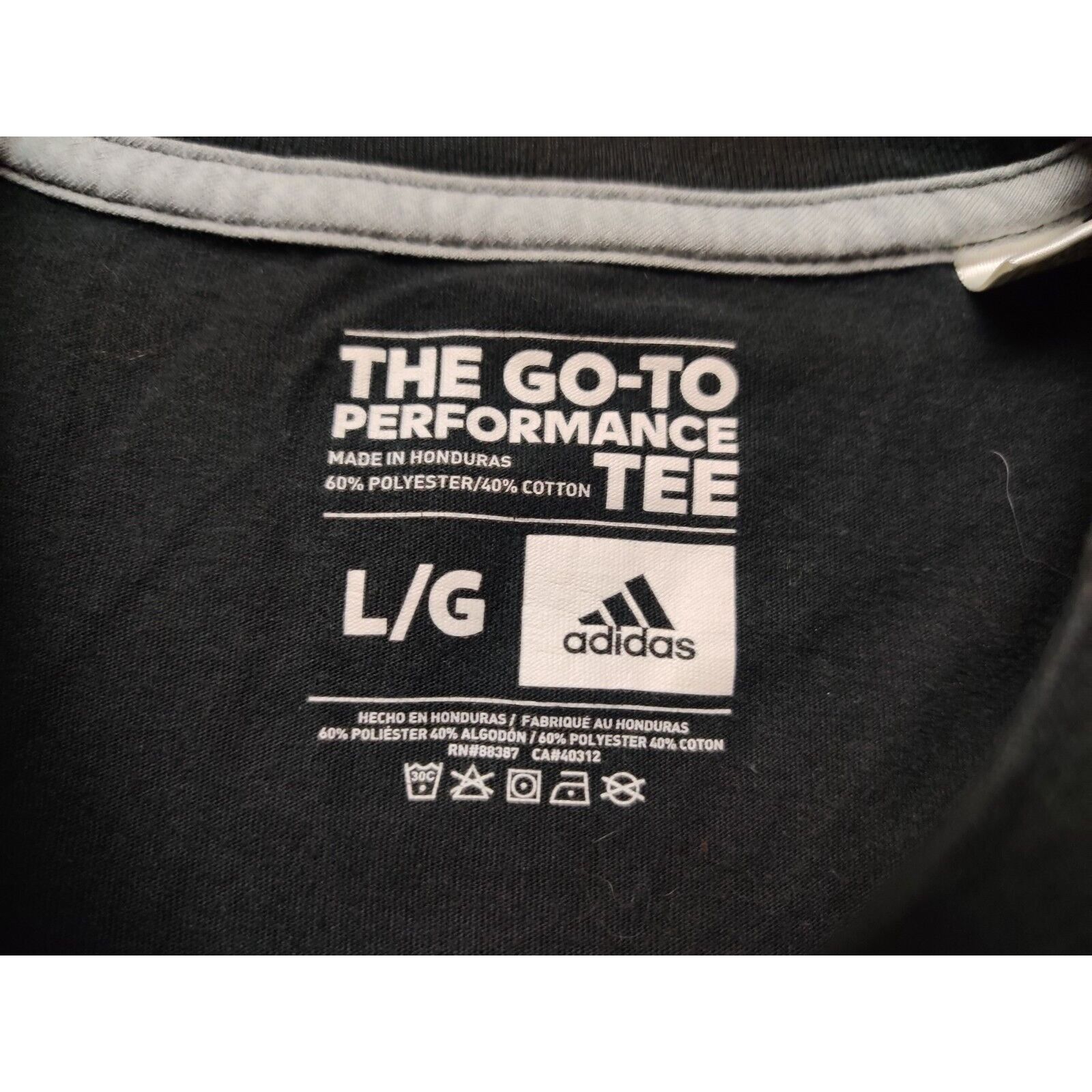 Adidas Adidas Shirt Adult Mens Large Black Football Spell Out Logo Size US L / EU 52-54 / 3 - 3 Thumbnail