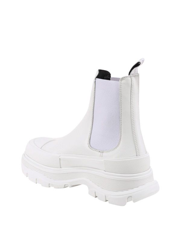 Alexander McQueen o1y1024 Ankle Boots in White Size US 7 / EU 40 - 3 Thumbnail