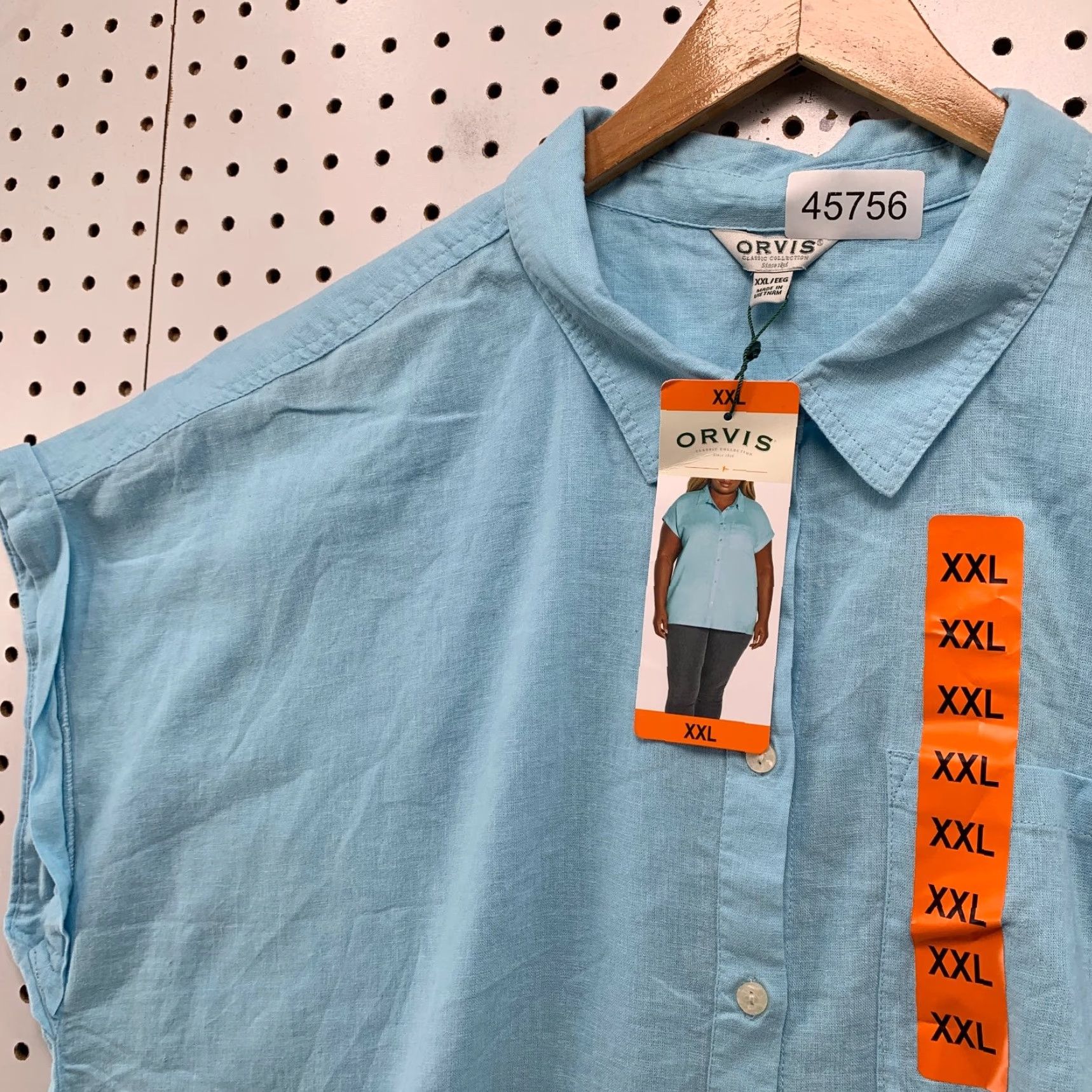 Orvis Orvis Button-Up Shirt Womens 2XL Linen Blue Classic Collection NWT Button Shirt Casual Size XXL / US 16-18 / IT 52-54 - 7 Thumbnail