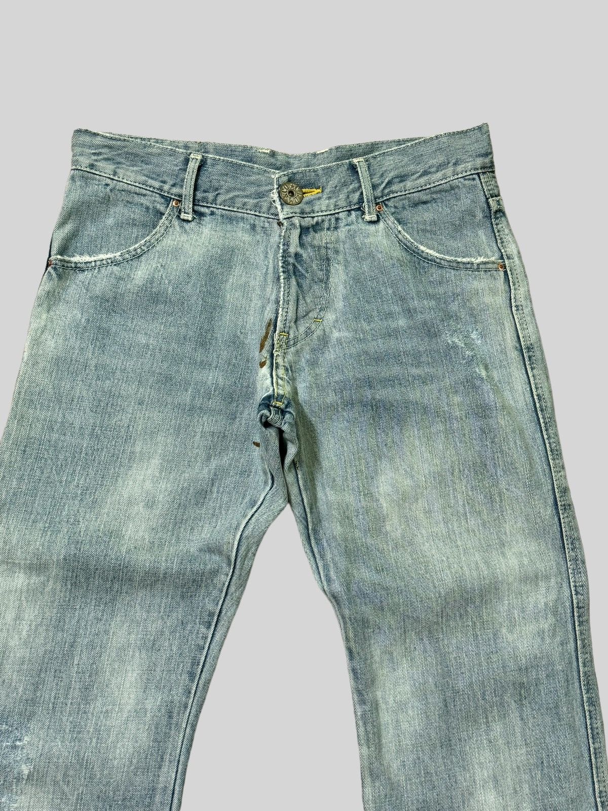 Japanese Brand Distressed COCOLULU Mud WashThrashed Faded Jeans Size US 30 / EU 46 - 3 Thumbnail