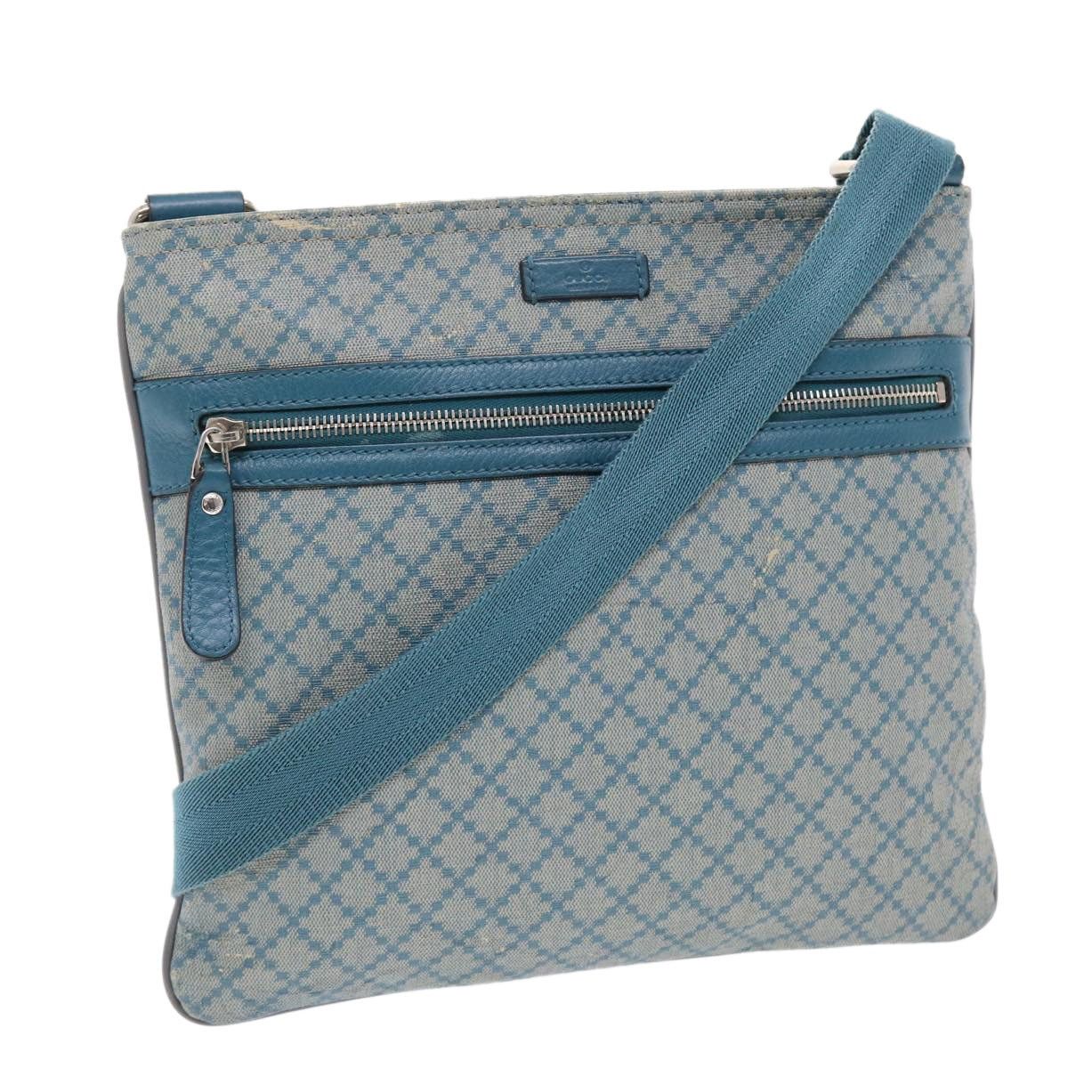 Gucci GUCCI Diamante Shoulder Bag Pvc Leather Light Blue Size ONE SIZE - 1 Thumbnail