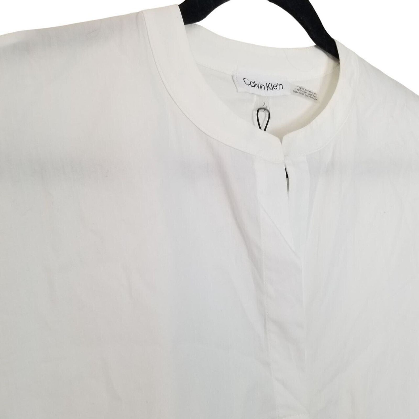 Calvin Klein Calvin Klein Cotton Shirt Drawstring Hem Minimalist Coastal Size S / US 4 / IT 40 - 4 Thumbnail
