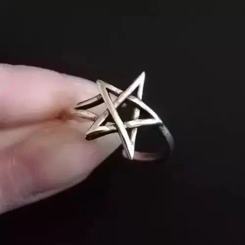 Other Star pentagram ring Size ONE SIZE - 2 Thumbnail