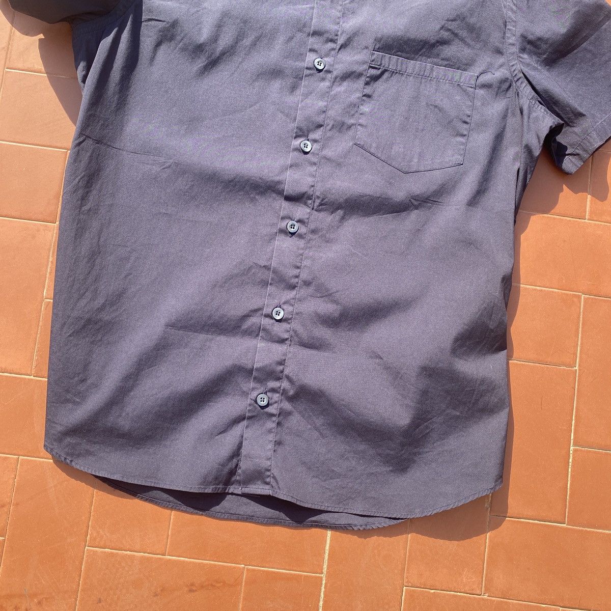 Prada Men’s Prada Milano Stretch Navy Short sleeve Shirt Size 38 Size US M / EU 48-50 / 2 - 5 Thumbnail